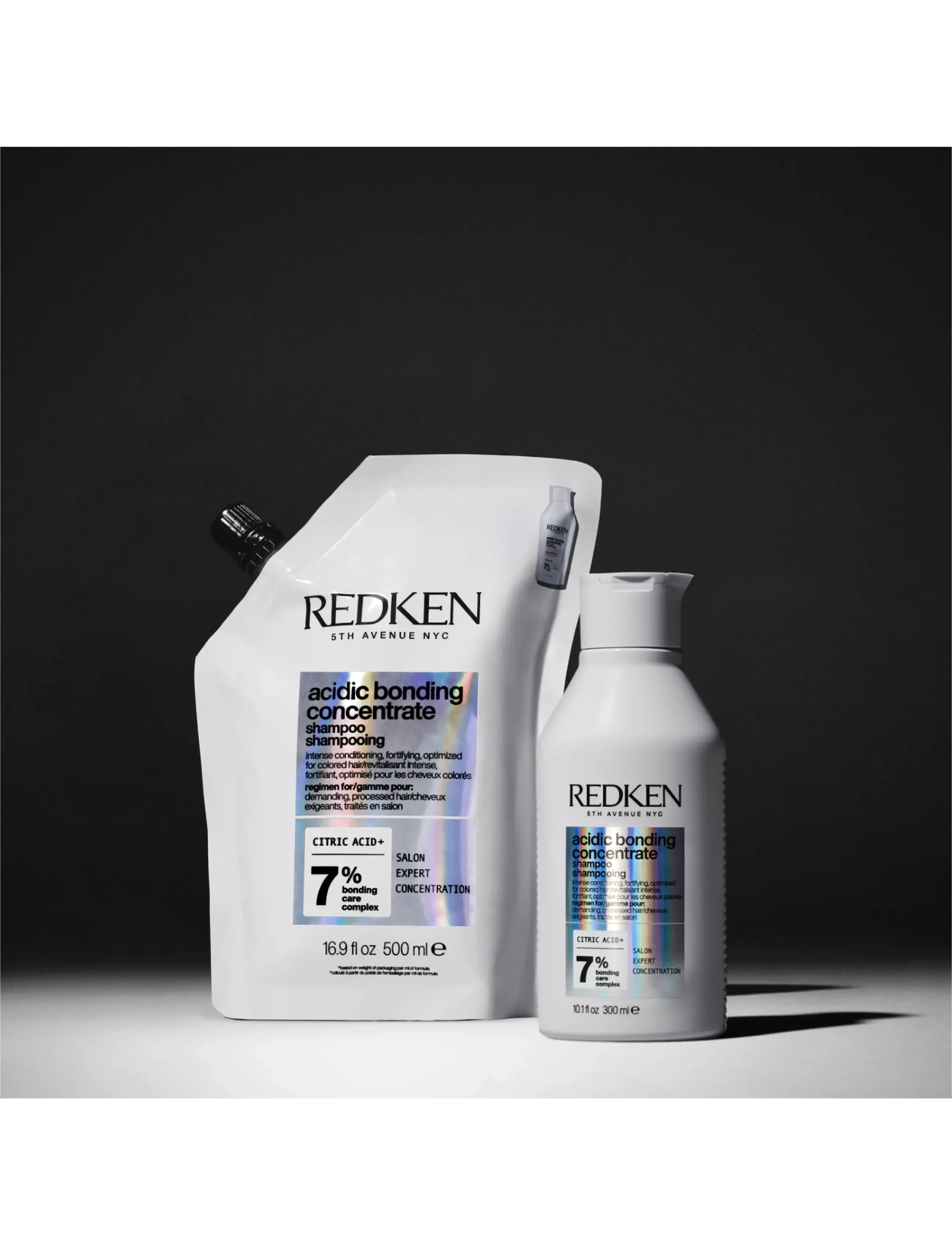 Redken - Redken Acidic Bonding Concentrate Shampoo Refill 500 ml - hårvård - clear - 2