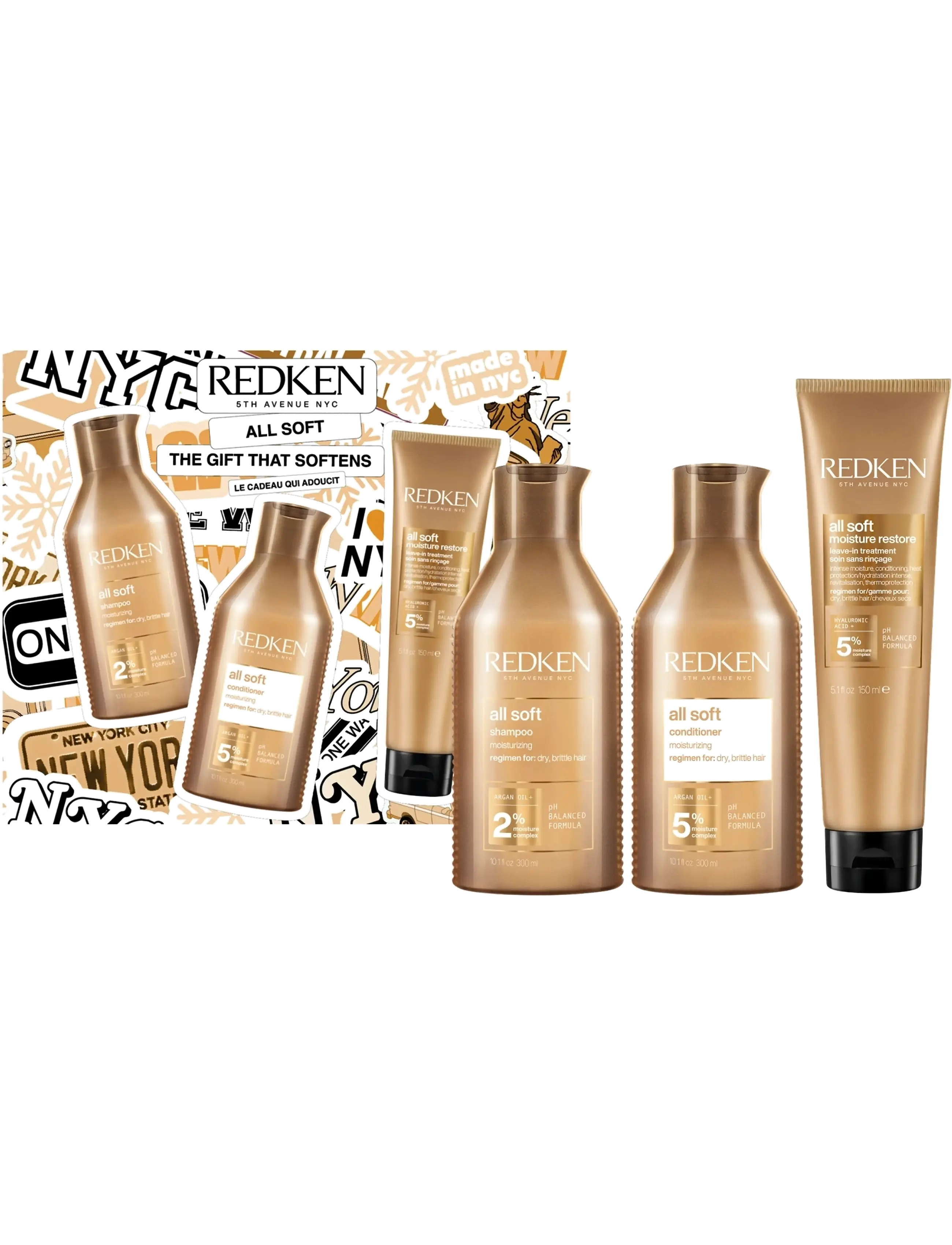 Redken Redken All Soft Holiday Gift Set (Limited Edition) - Över 500 kr - CLEAR / undefined