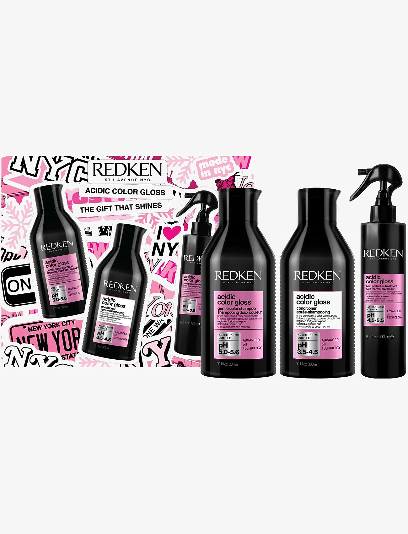 Redken - Redken Acidic Color Gloss Holiday Gift Set (Limited Edition) - til ham - clear - 0