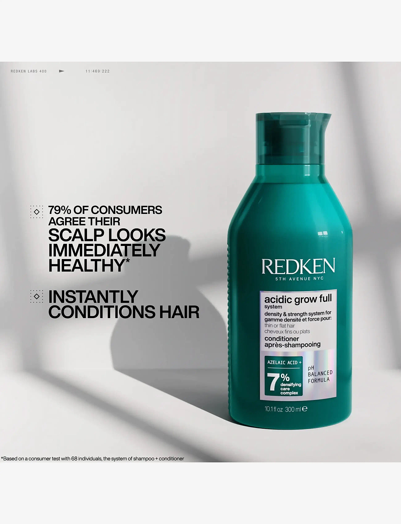 Redken - Redken Acidic grow Full System Densifying Conditioner for Thin Hair 300 ml - hårpleje - clear - 1