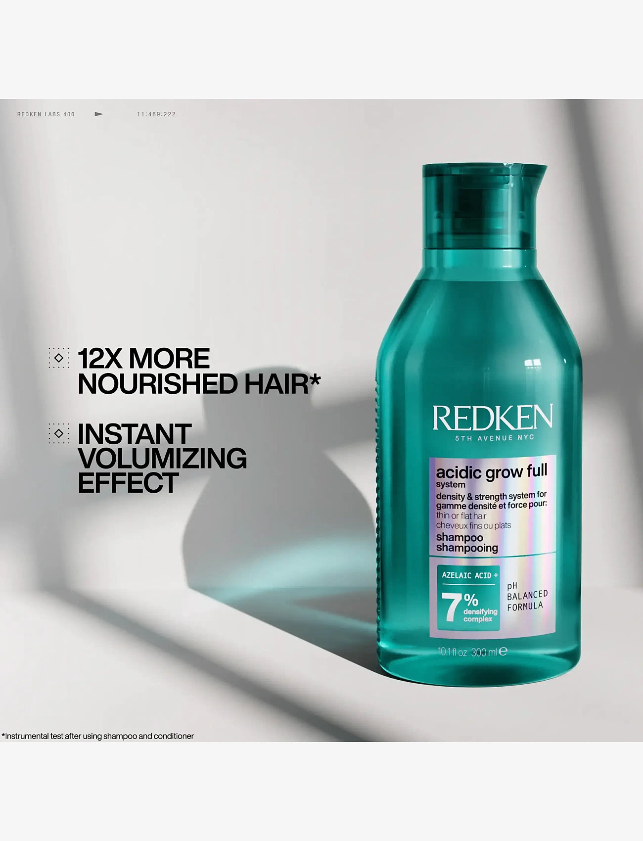 Redken - Redken Acidic grow Full System Densifying Shampoo 300 ml - hårpleje - clear - 1