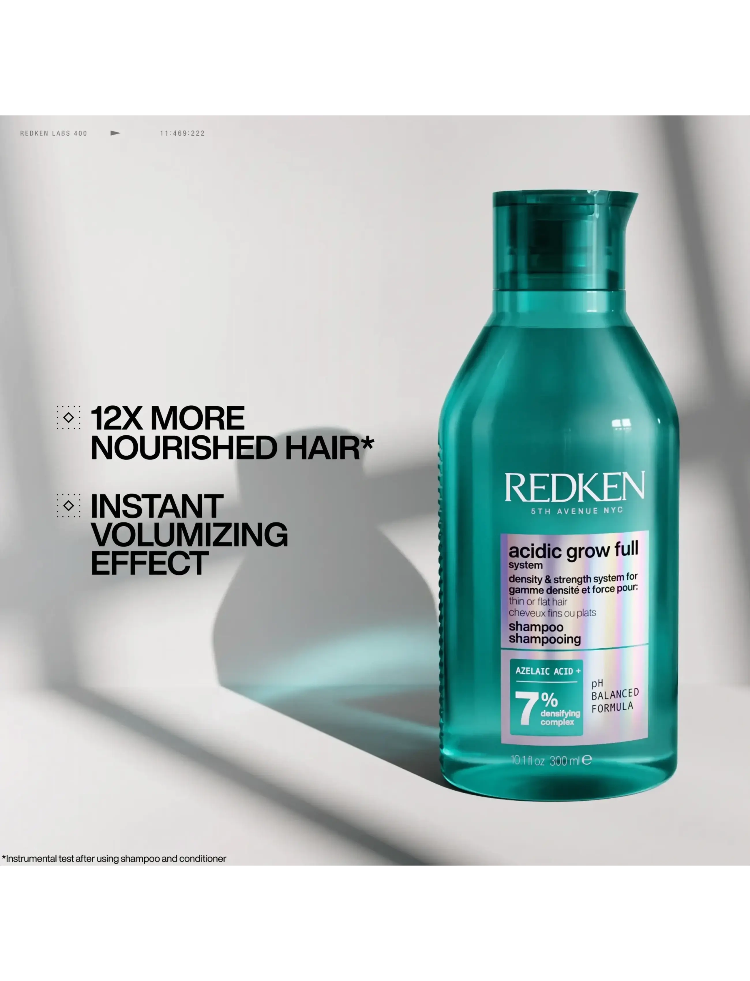 Redken - Redken Acidic grow Full System Densifying Shampoo 300 ml - shampo - clear - 1