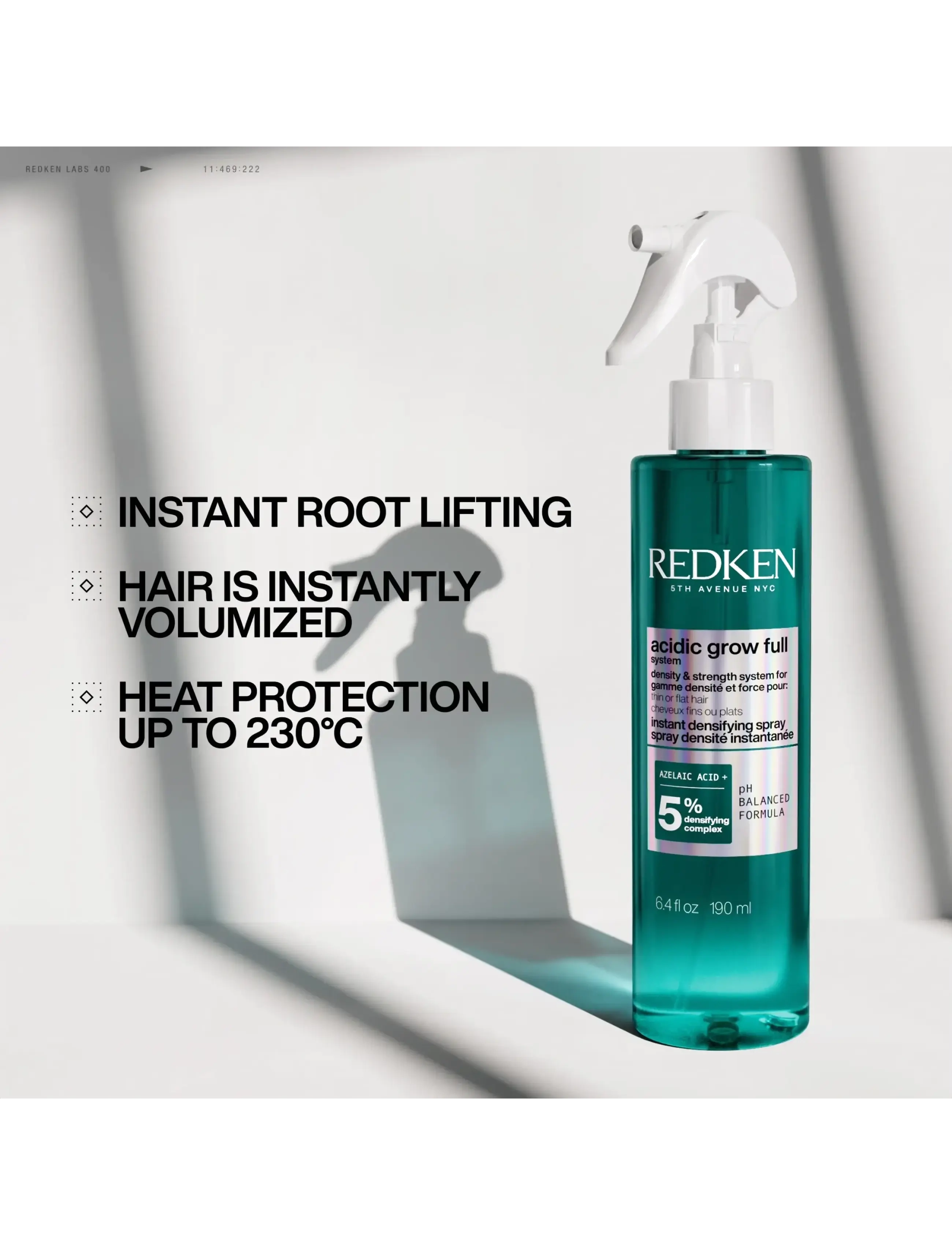 Redken - Redken Acidic grow Full System Instant Densifying Spray for Thin Hair 190 ml - hårkur - clear - 1