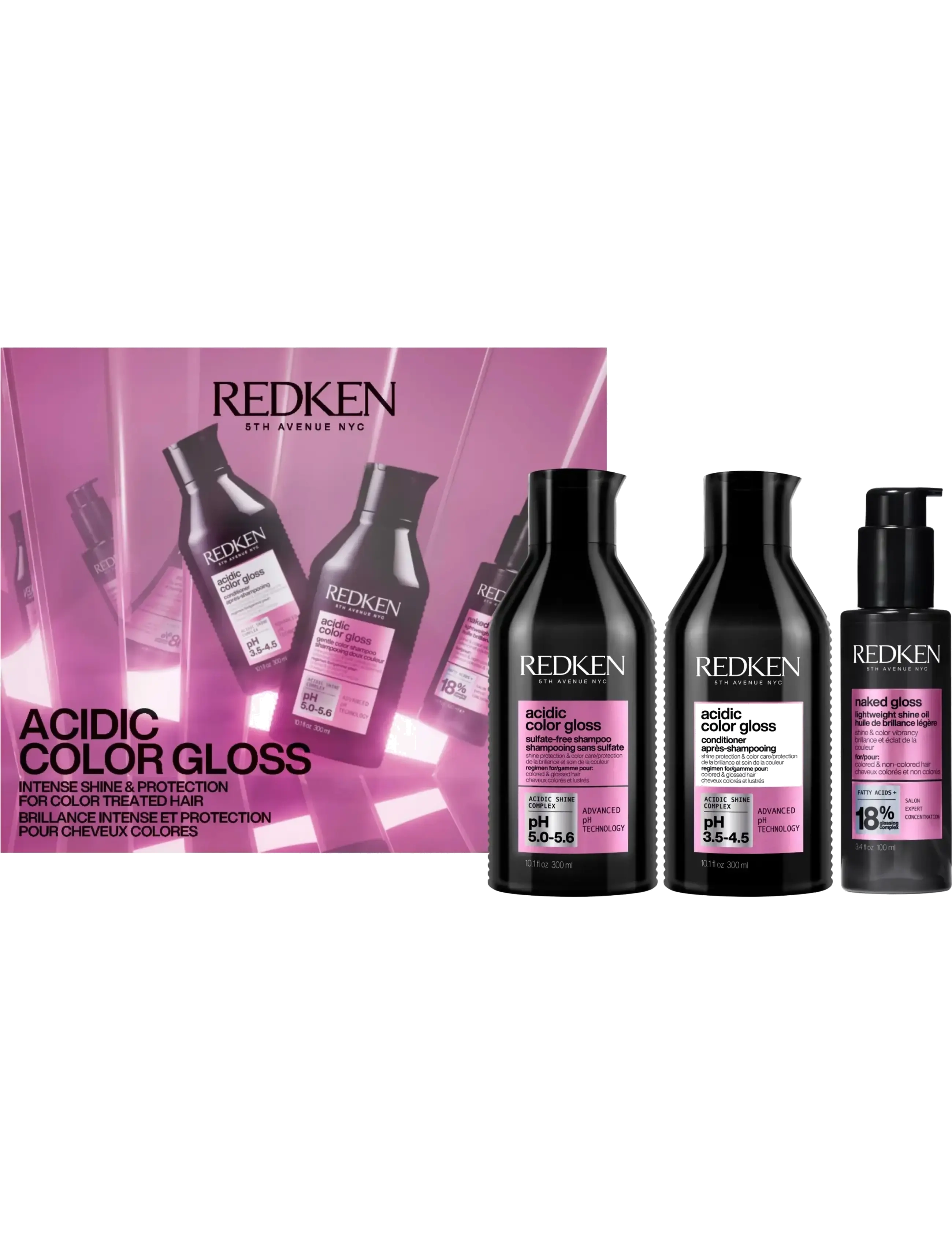 Redken REDKEN HOLIDAYS ACIDIC COLOR GLOSS KIT - Gavesæt - CLEAR / undefined