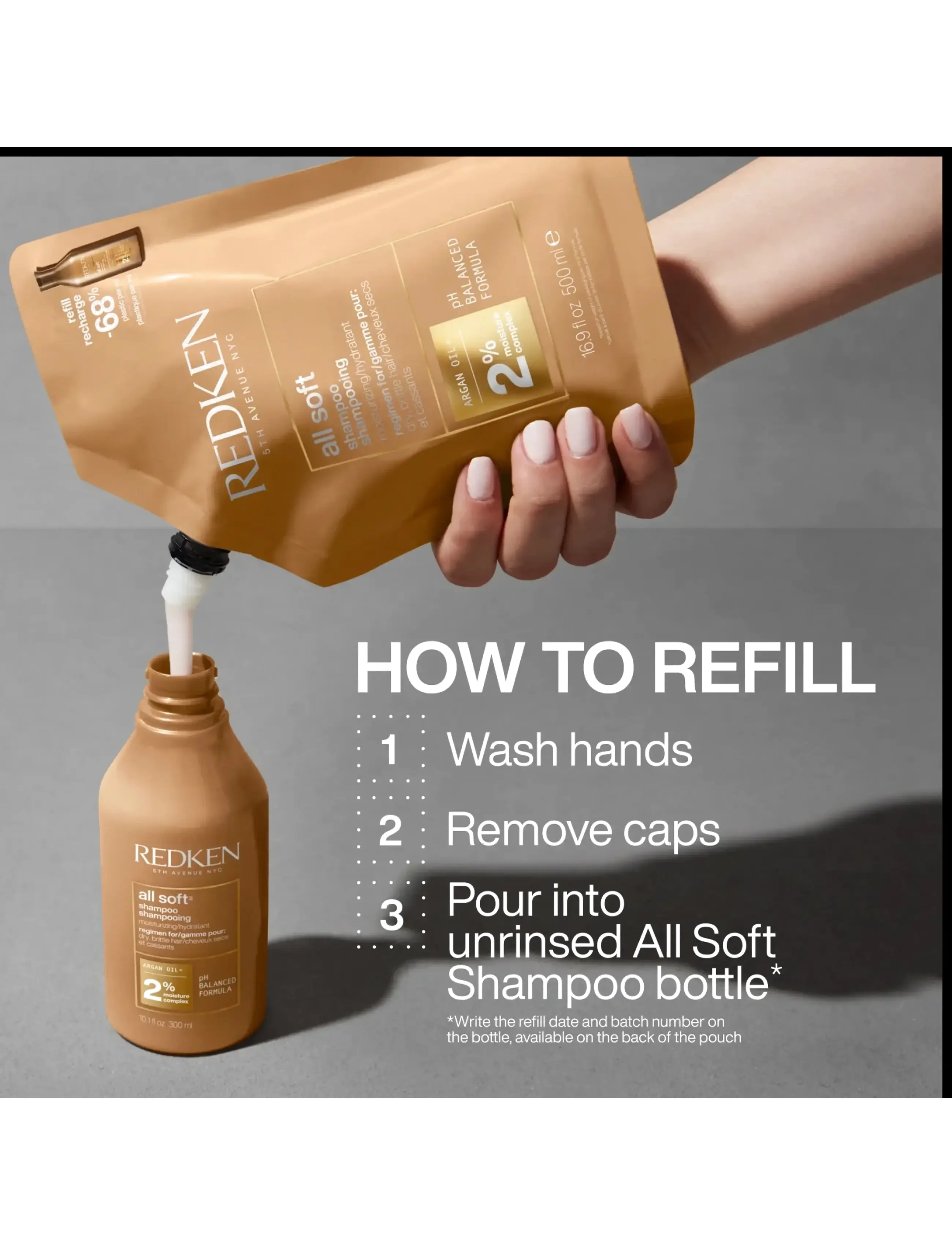 Redken - Redken All Soft Shampoo - shampoo - clear - 5