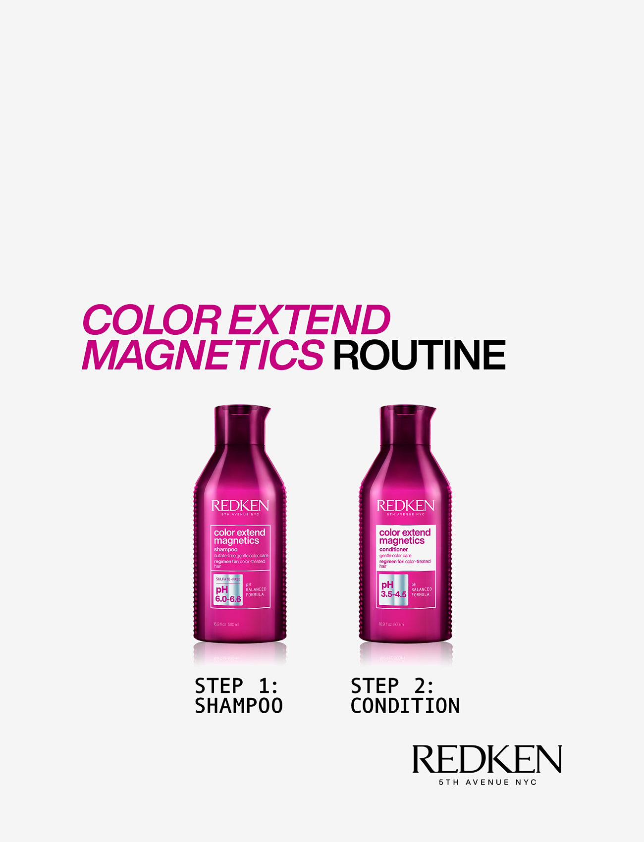 Redken - Redken Color Extend Magnetics Conditioner 500ml - hárnæring - clear - 2