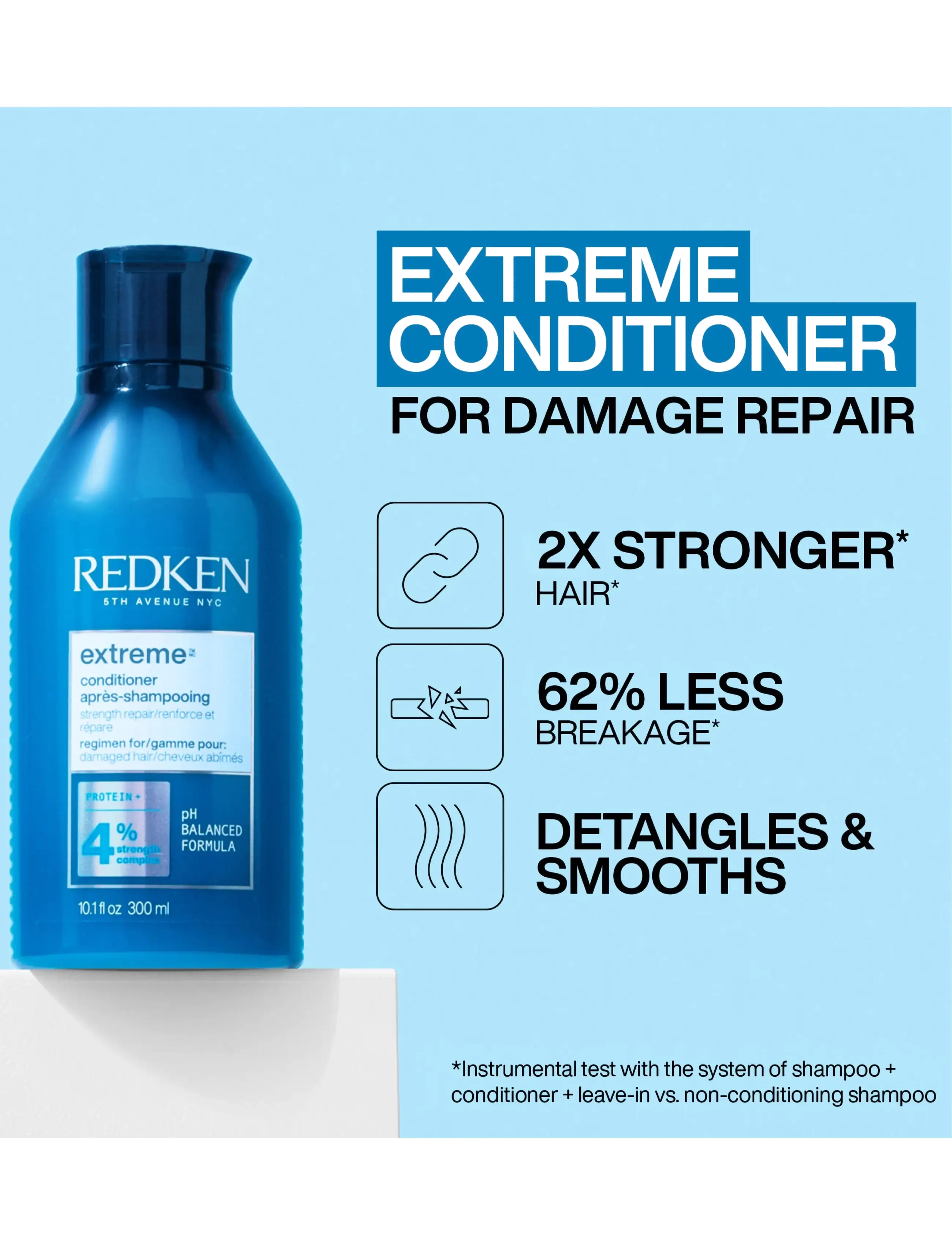 Redken - Redken Extreme Conditioner 500 ml - hårvård - clear - 2