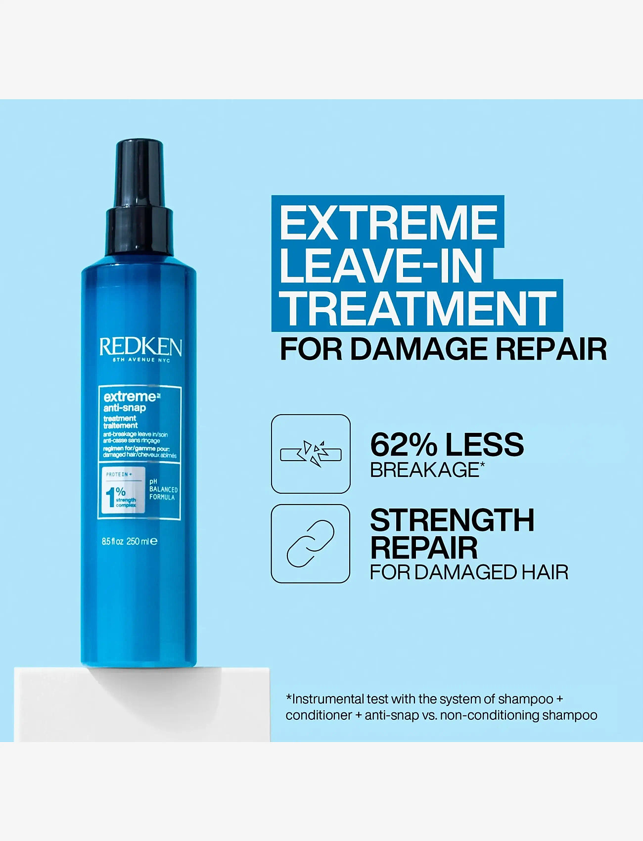 Redken - Redken Extreme Anti-Snap Leave-In Treatment 250ml - hårkure - clear - 1