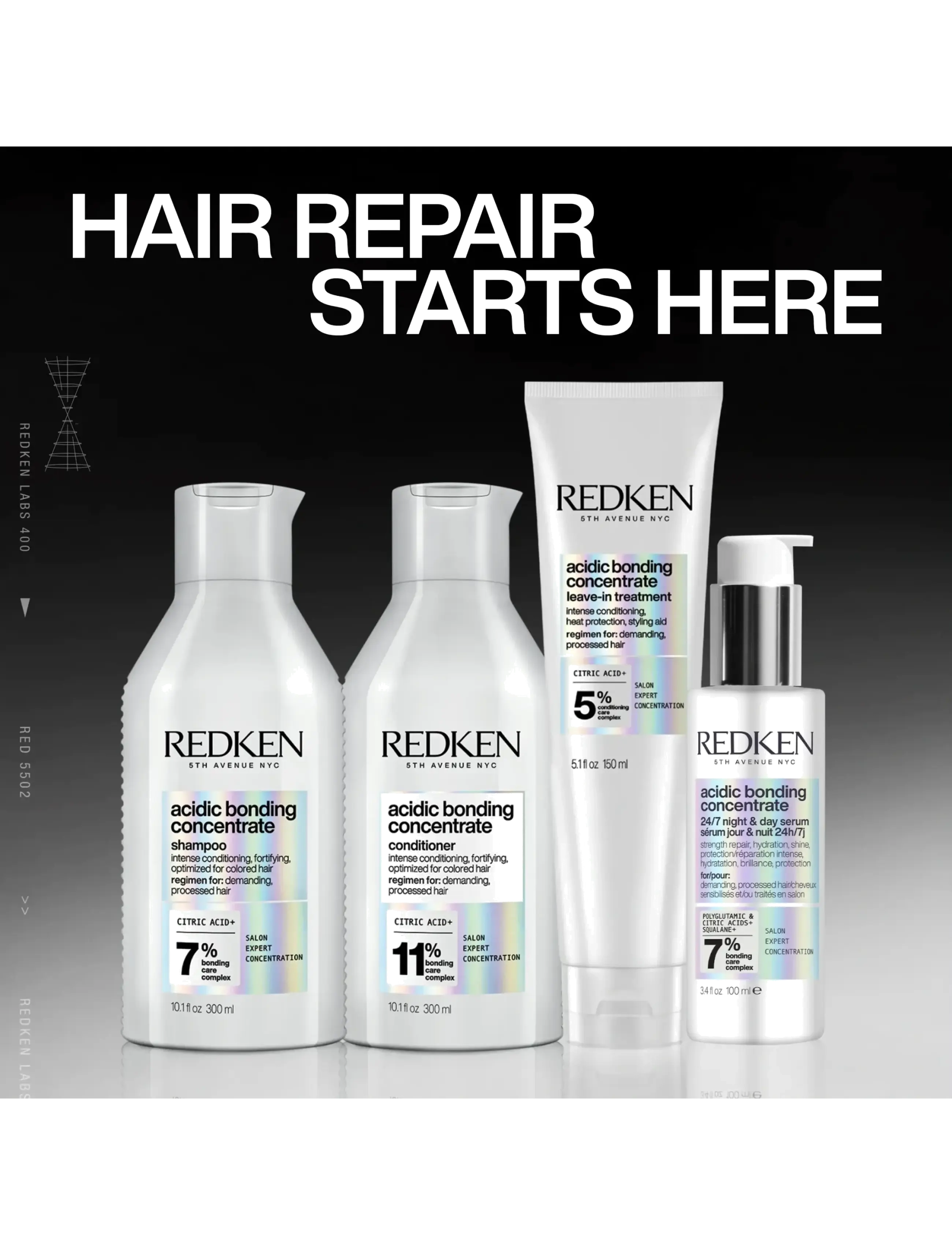 Redken - Redken Acidic Bonding Concentrate Shampoo - hårpleje - clear - 5