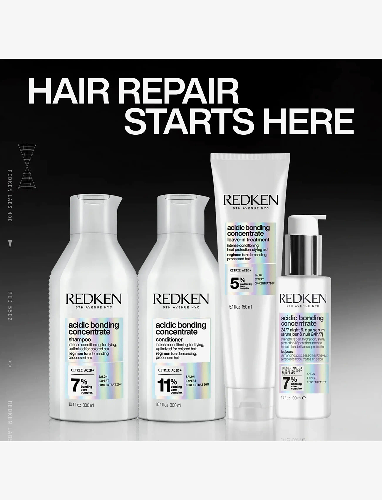 Redken - Redken Acidic Bonding Concentrate Shampoo 300ml - shampoo - no colour - 5