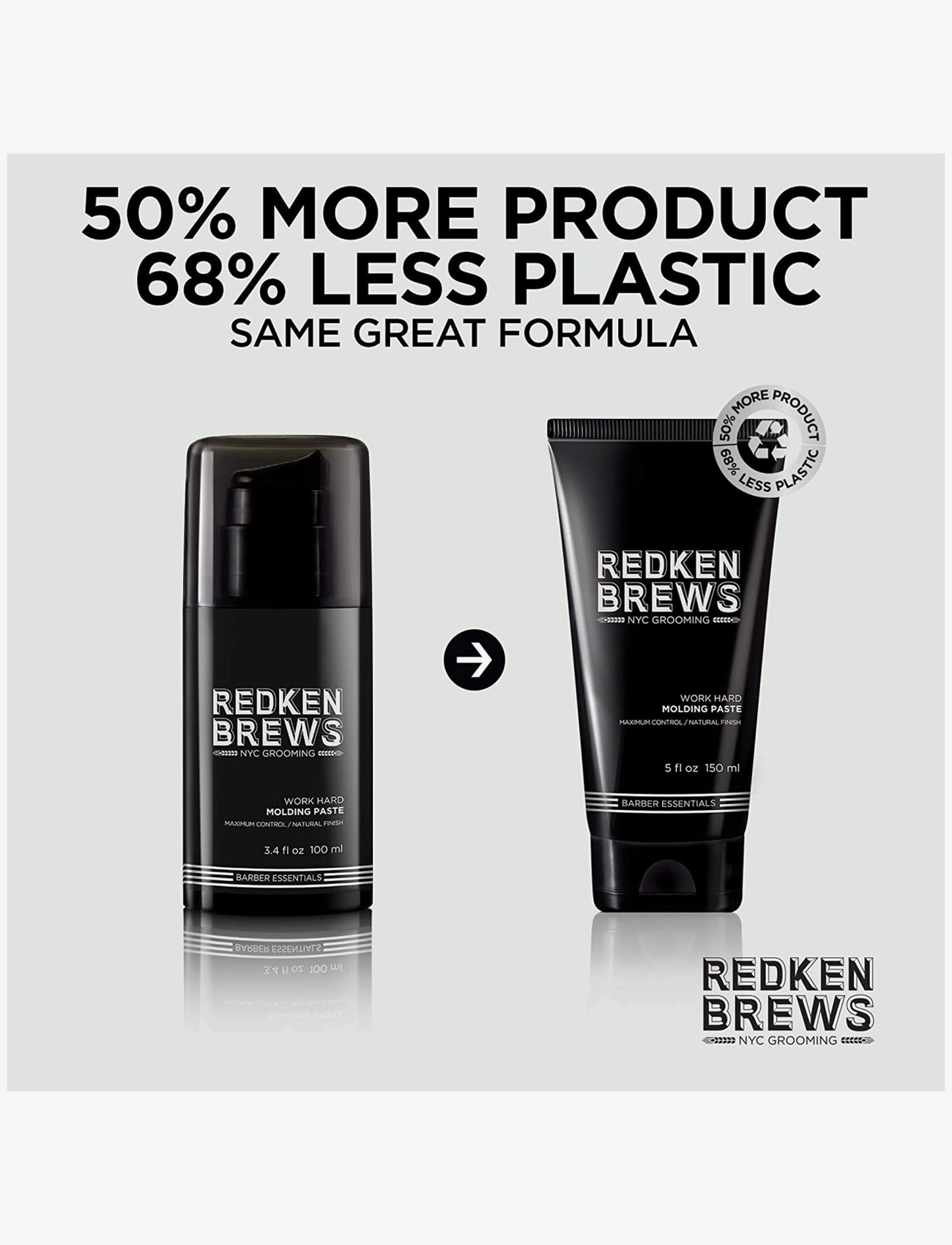 Redken - Redken Brews Work Hard Molding Paste 150ml - laveste priser - no colour - 2