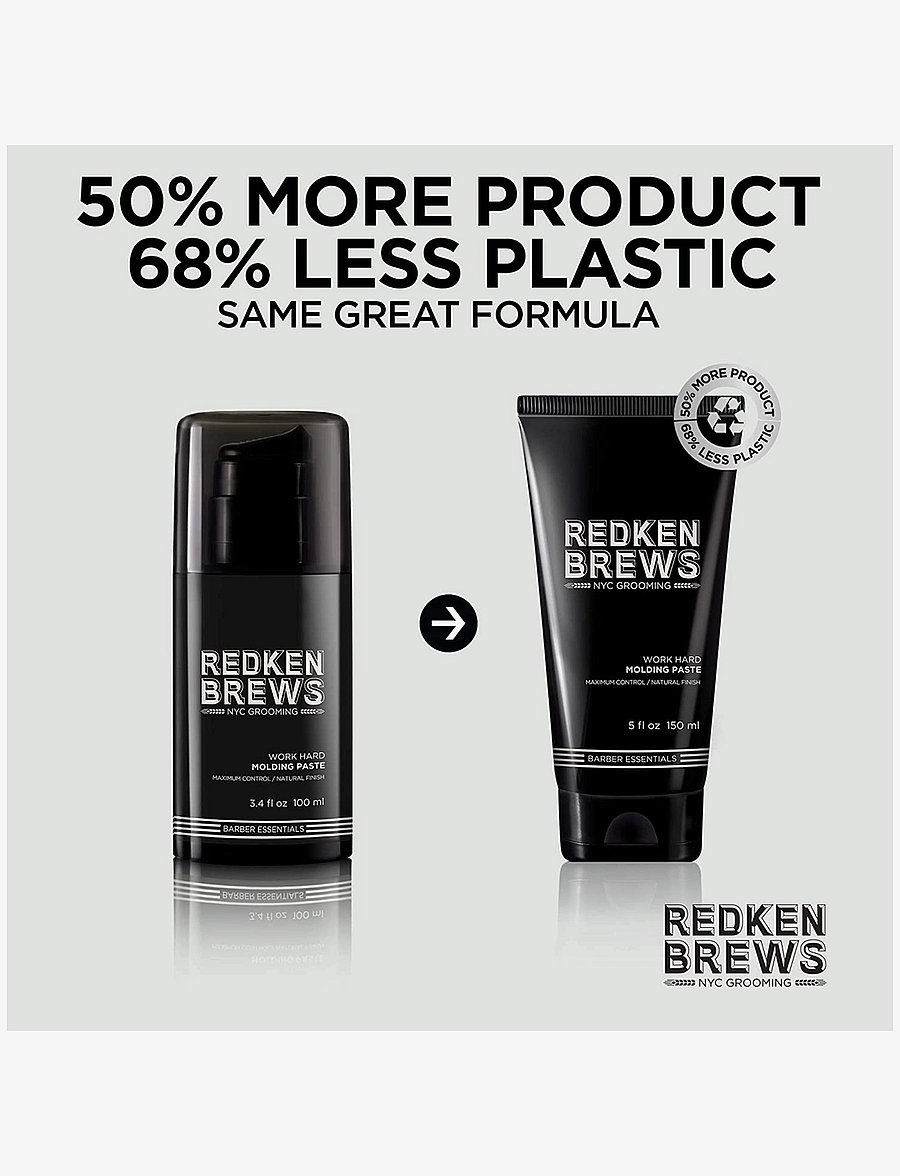 Redken - Redken Brews Work Hard Molding Paste 150 ml - hárlím - no colour - 2