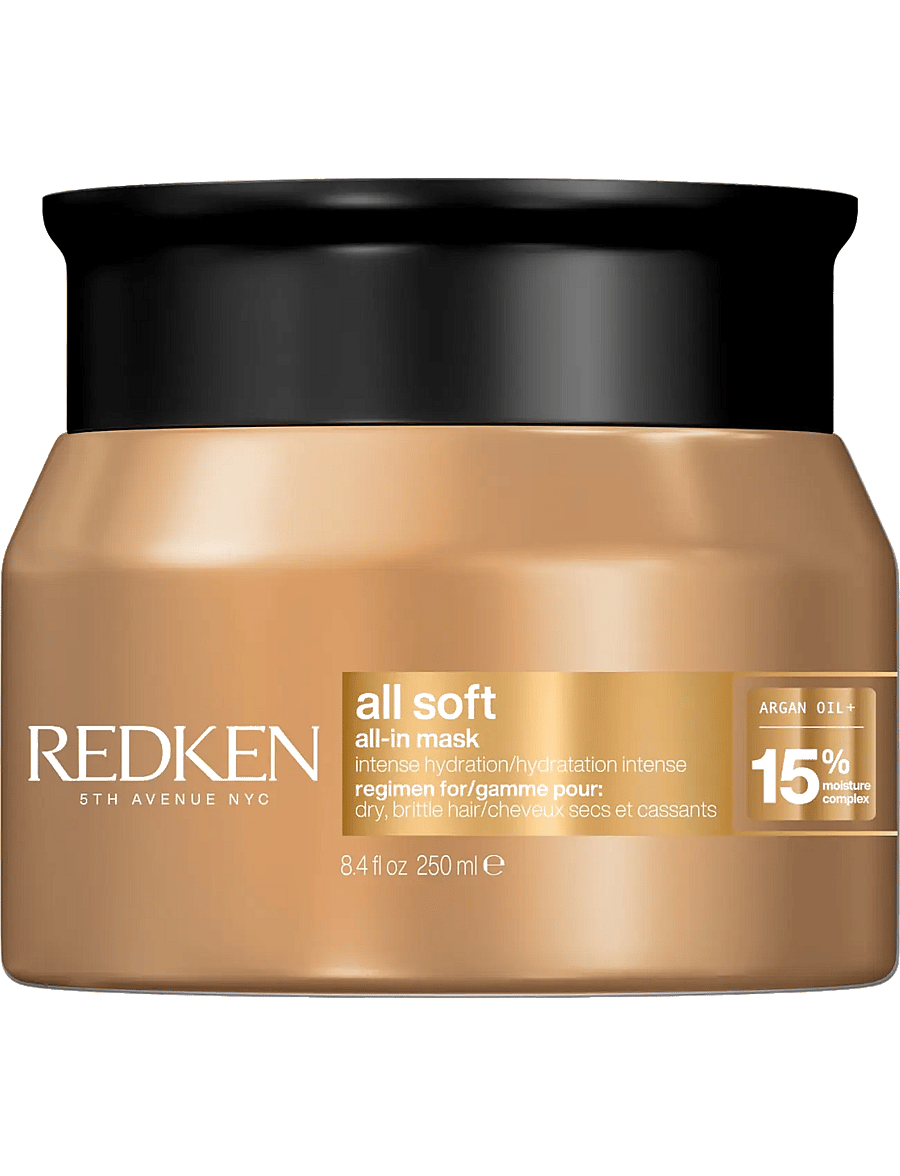 Redken - Redken All Soft All-in Mask for Dry Hair 250 ml - hårinpackning - clear - 1