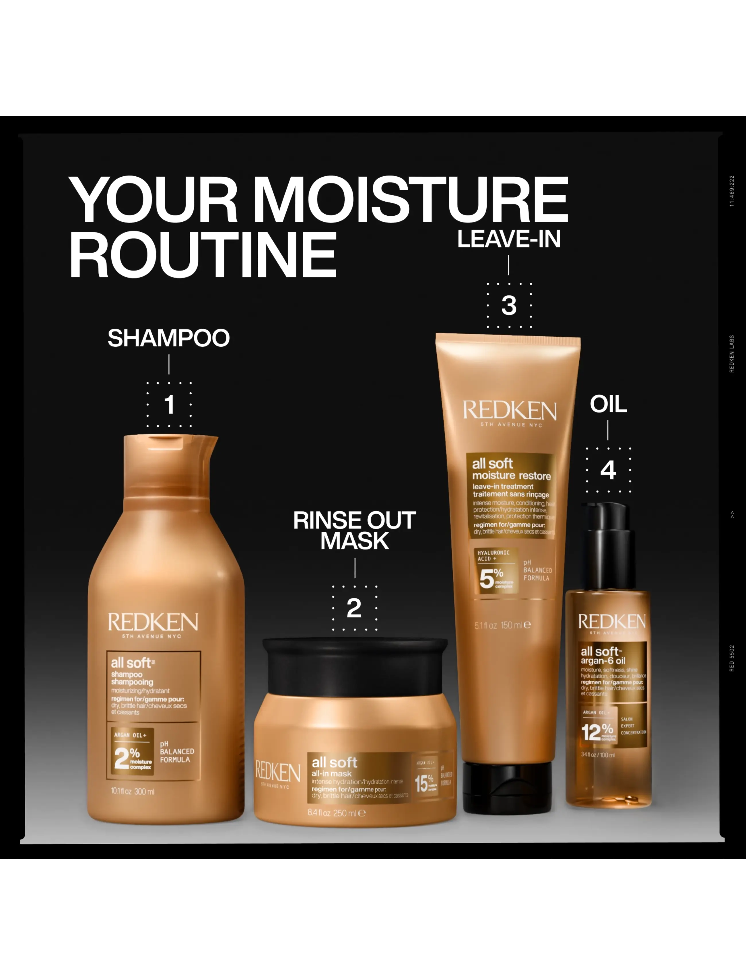 Redken - Redken All Soft All-in Mask for Dry Hair 250 ml - hårvård - clear - 0