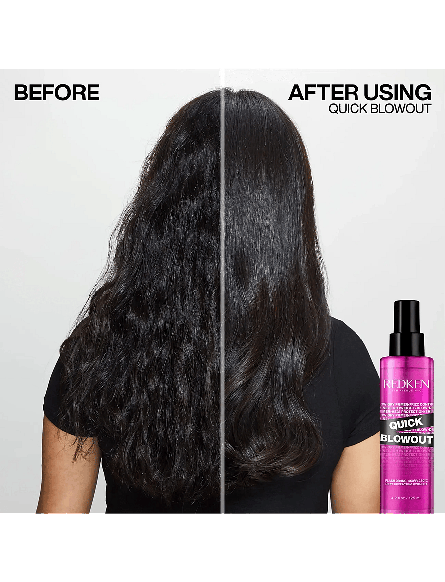 Redken - Redken Quick Blowout Heat Protective Spray 125 ml - värmeskydd - no colour - 5
