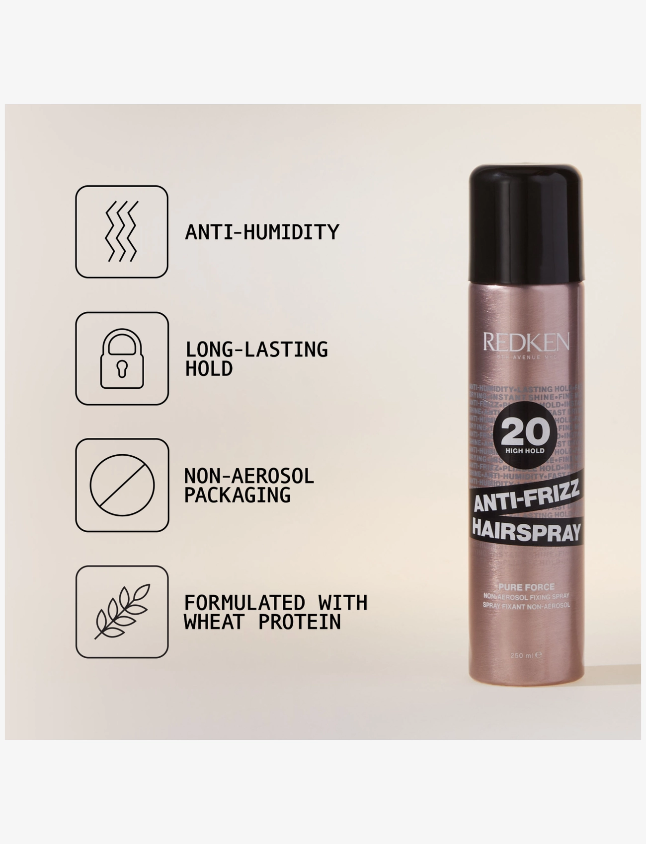 Redken - Redken Styling Anti Frizz Hairspray 250ml - no colour - 4