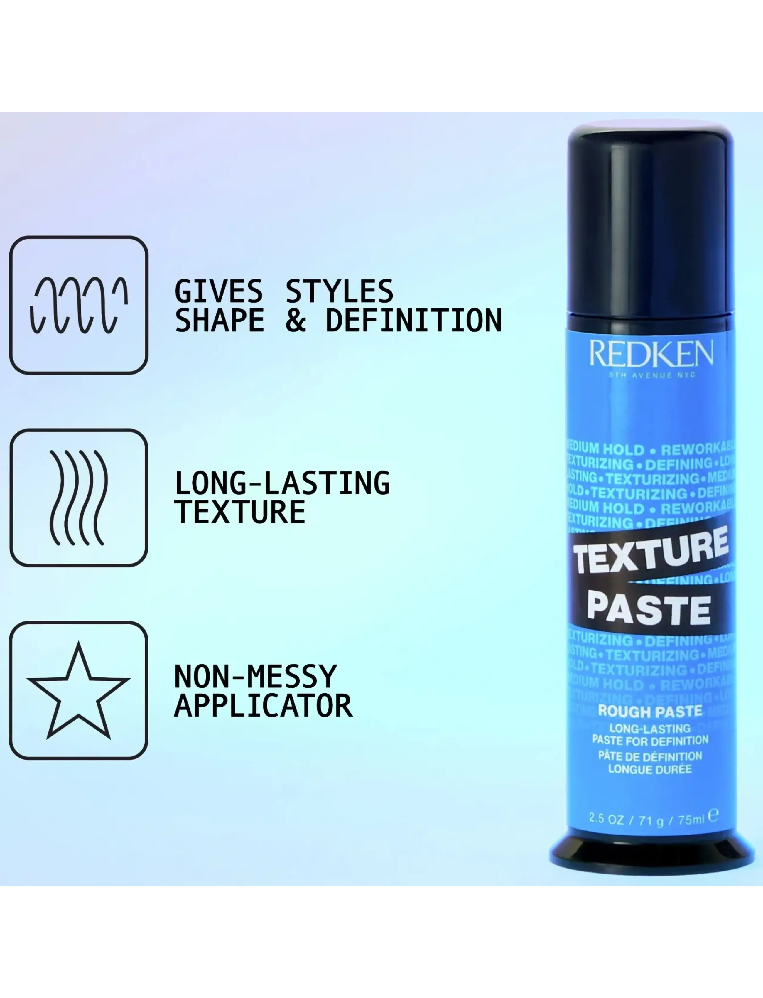 Redken - Redken Styling Texture Paste 75ml - laveste priser - no colour - 1