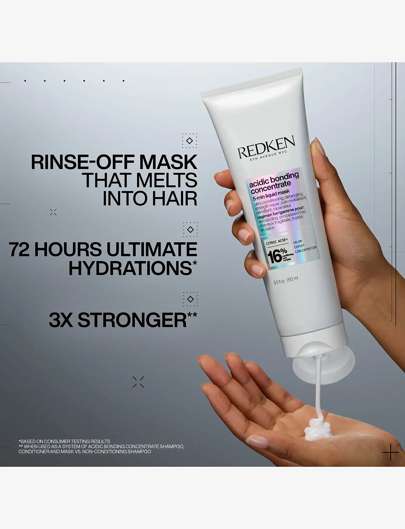 Redken - Redken Acidic Bonding Concentrate 5-Min Mask 250ml - hårinpackning - clear - 1