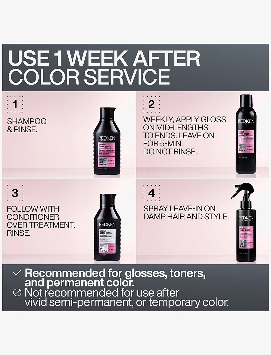Redken - Redken Acidic Color Gloss Glass Gloss Treatment 237 ml - färginpackningar - no color - 5