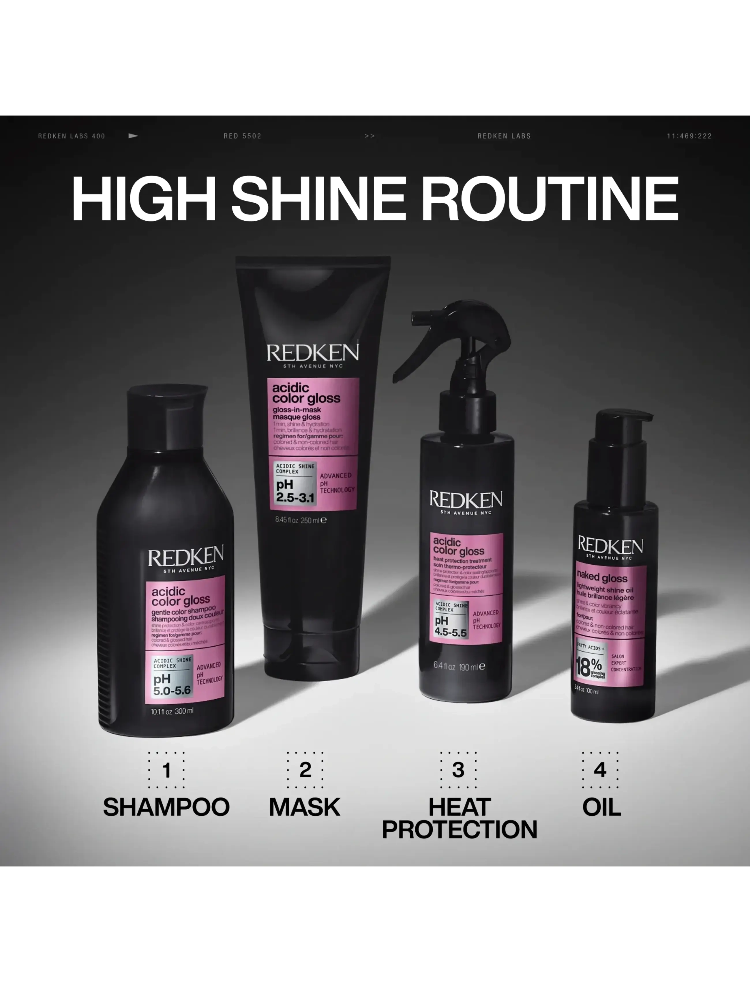 Redken - Redken Acidic Color Gloss 1 Minute Mask 250ml - hár - clear - 3