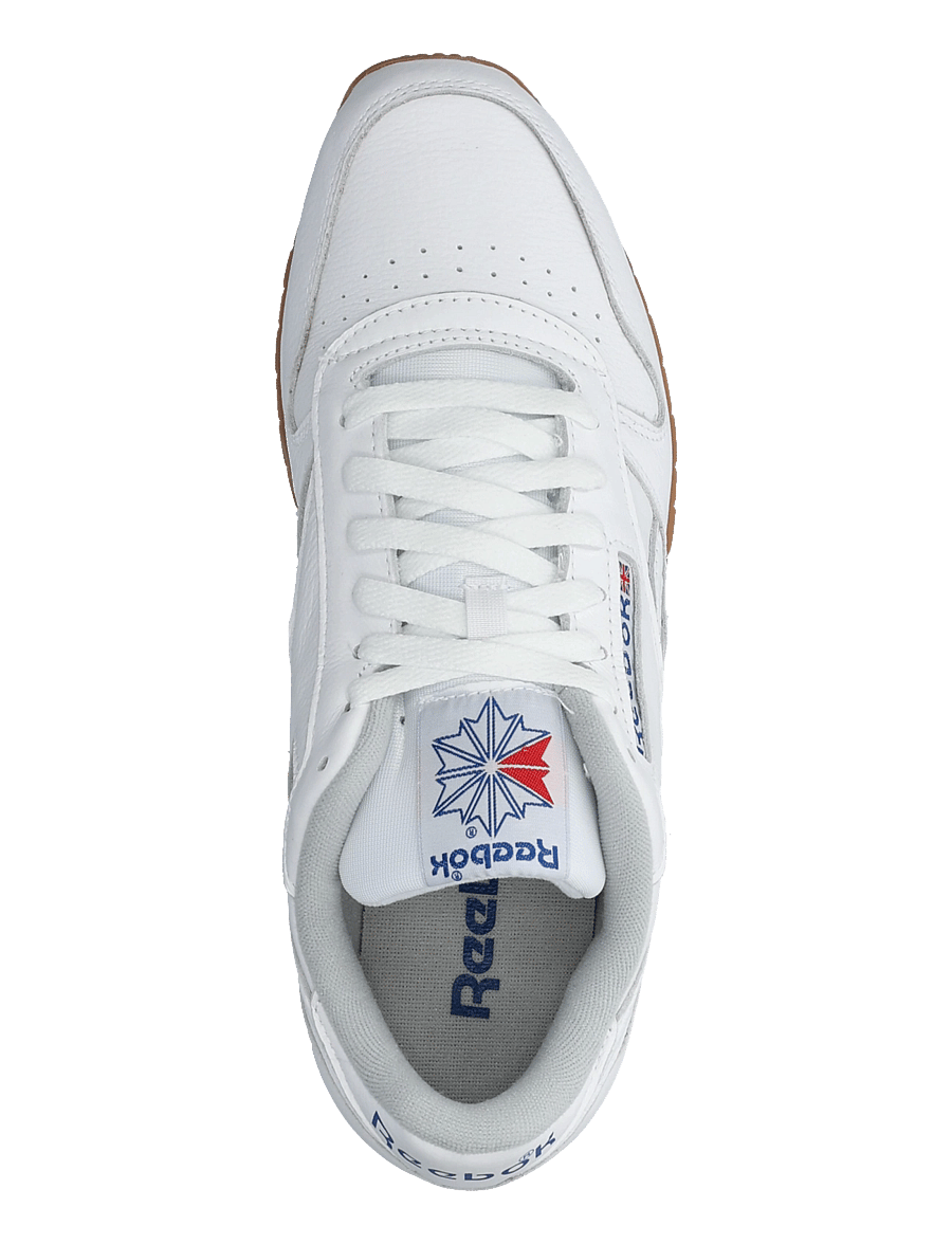 Reebok Classics - CLASSIC LEATHER - niedriger schnitt - ftwrwhite/blue/gum - 3