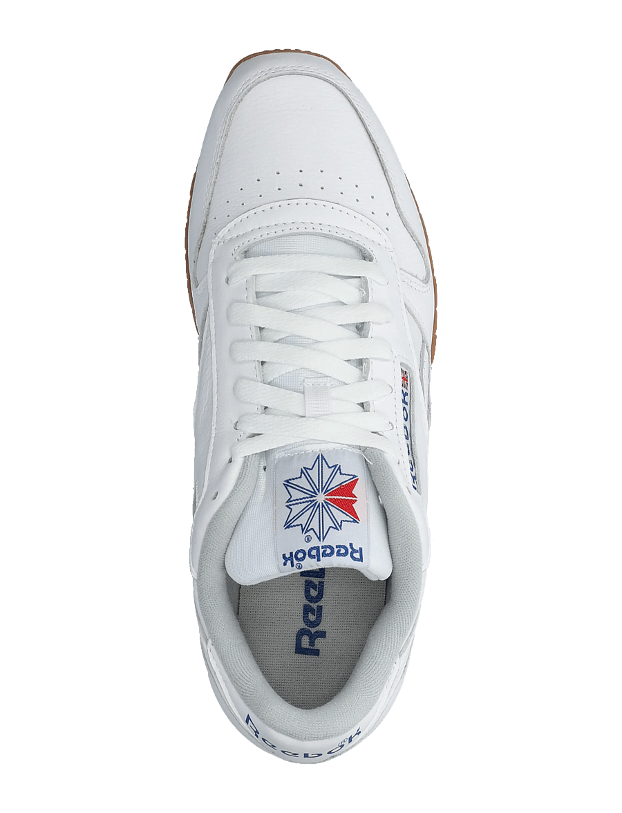 Reebok Classics - CLASSIC LEATHER - lav ankel - ftwrwhite/blue/gum - 3