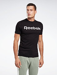 Reebok Classics - GS REEBOK LINEAR REA - t-shirts - black/white - 0