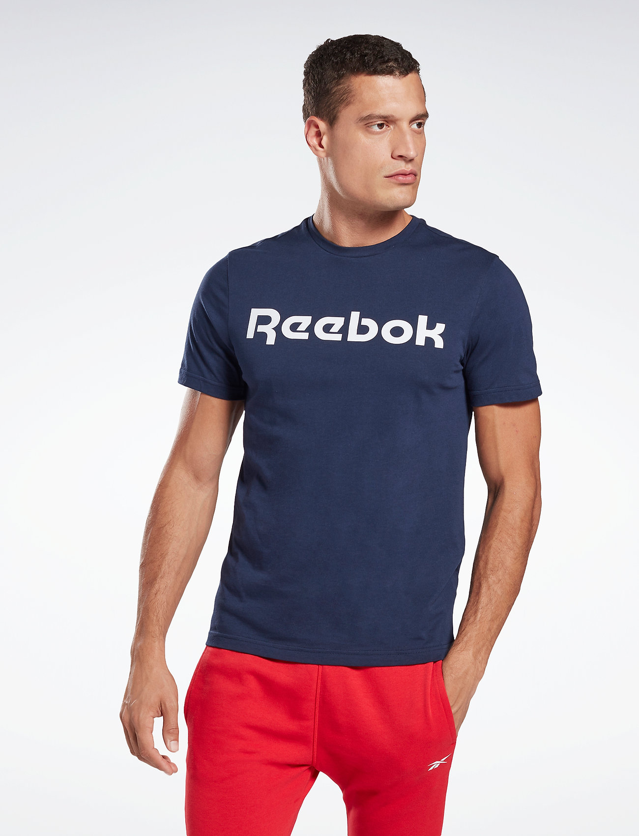 Reebok Classics - GS REEBOK LINEAR REA - t-shirts - vecnav/white - 0