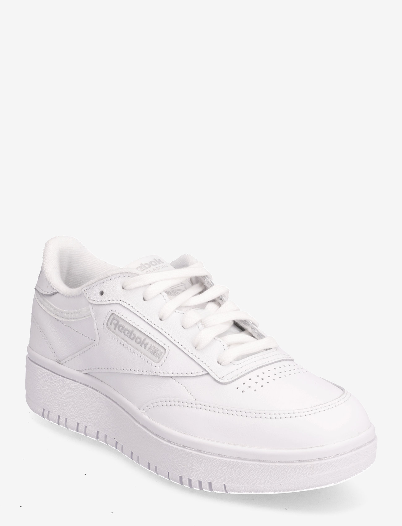 Reebok Classics - CLUB C DOUBLE - low top sneakers - ftwwht/ftwwht/cdgry2 - 0