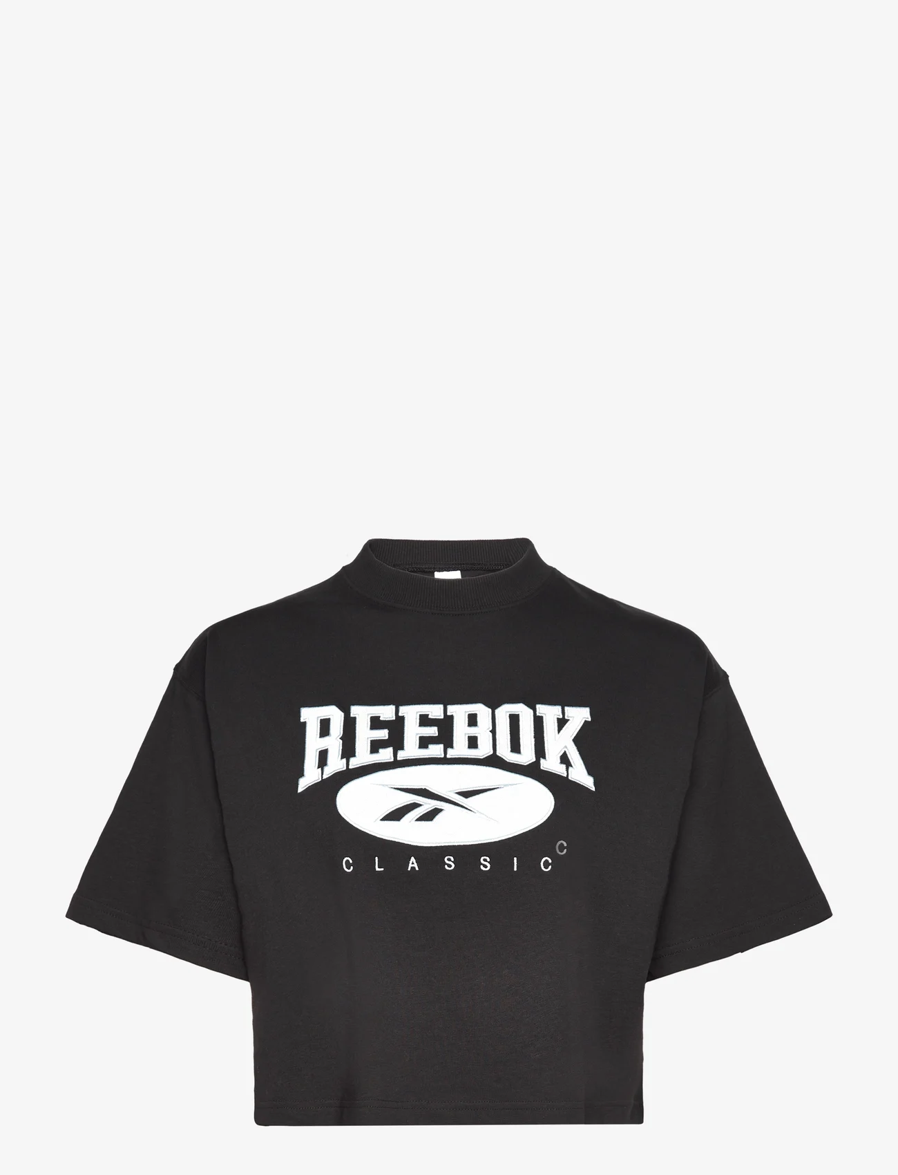 Reebok Classics - CL AE BIG LOGO CROP - crop tops - black - 0