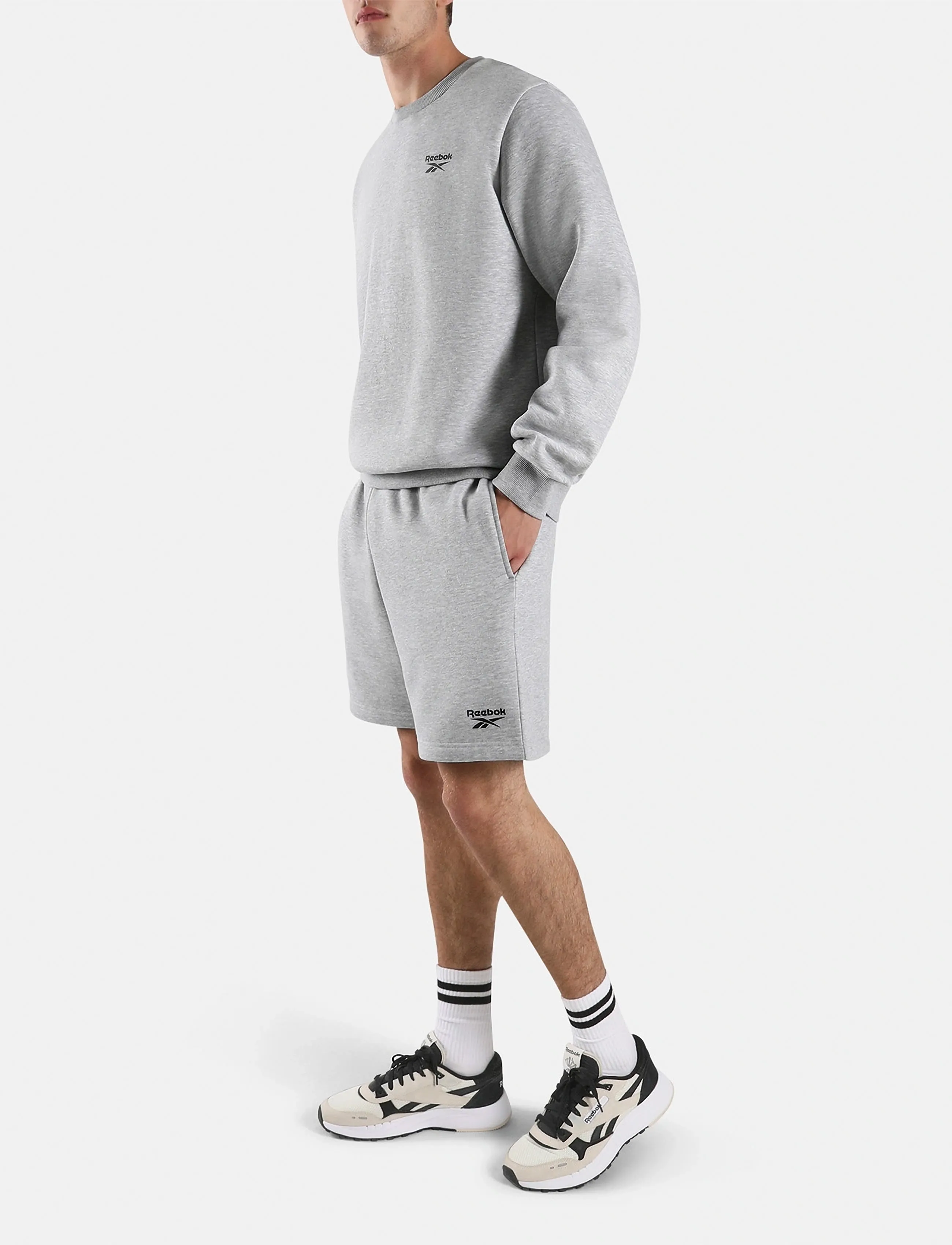 Reebok Classics - MARCUS  FLEECE SHORT - light grey marl - 3