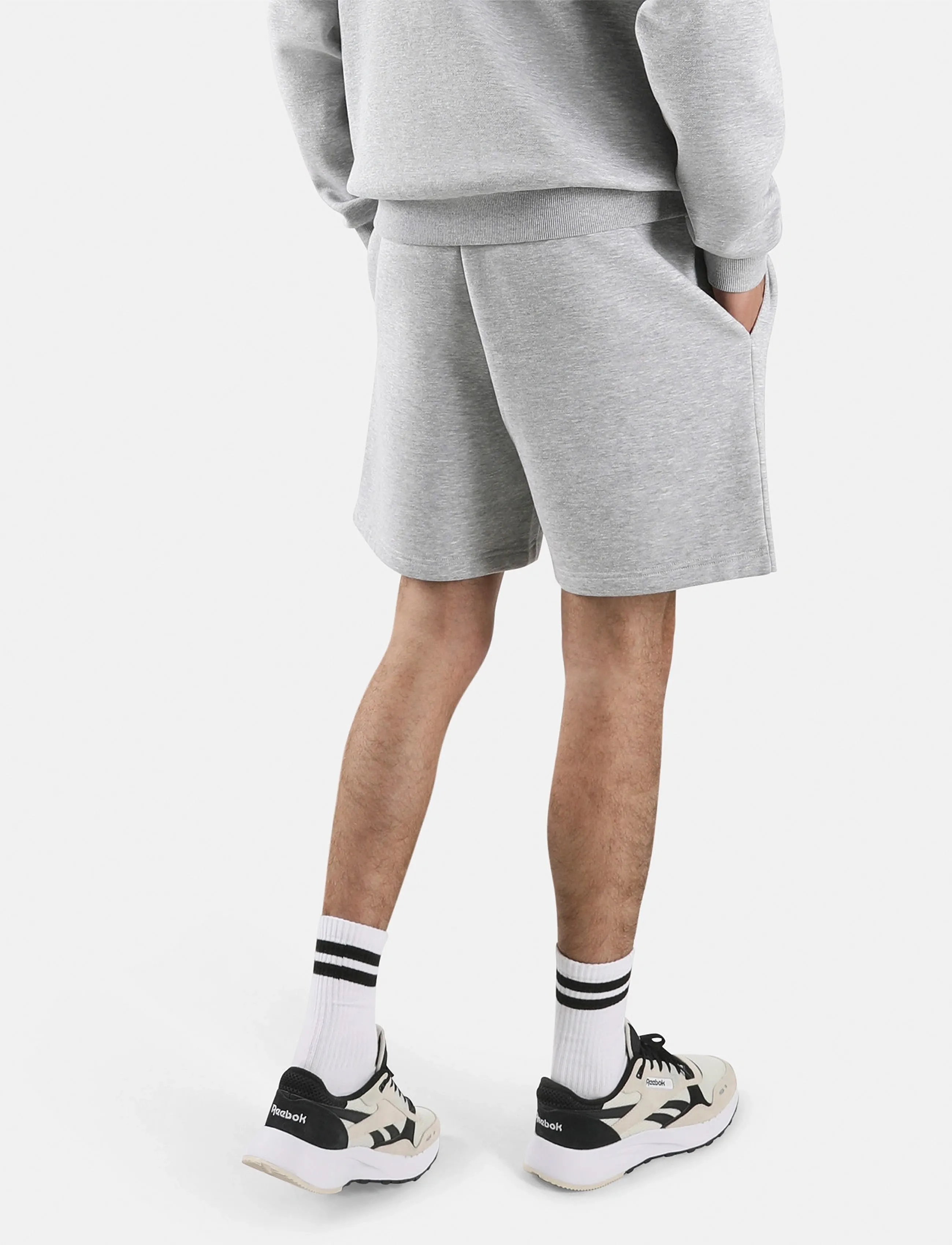 Reebok Classics - MARCUS  FLEECE SHORT - light grey marl - 4