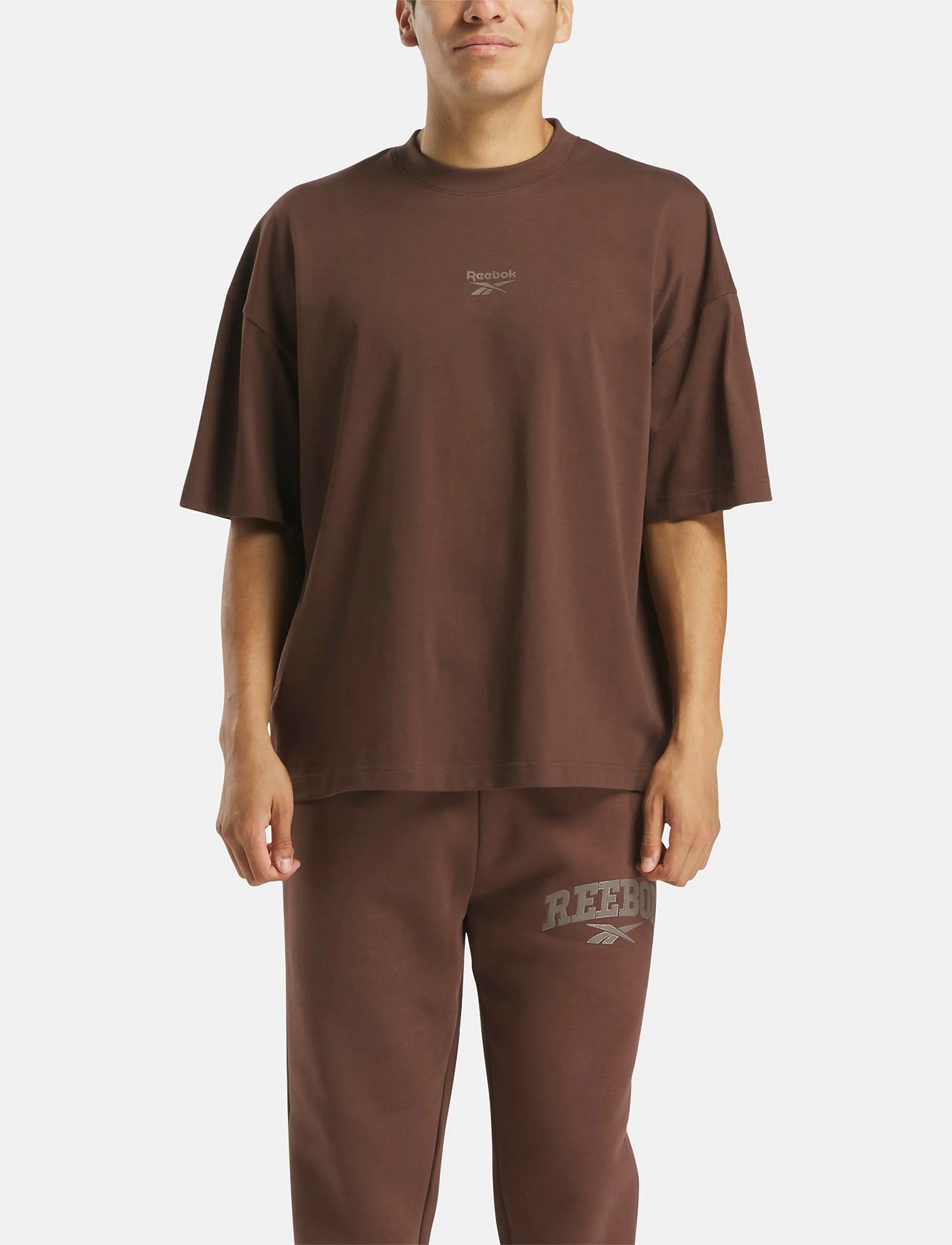Reebok Classics VARSITY ARCH SHORT SLEEVE T-SHIRT - Streetstyle - CAMPUS BROWN / brown