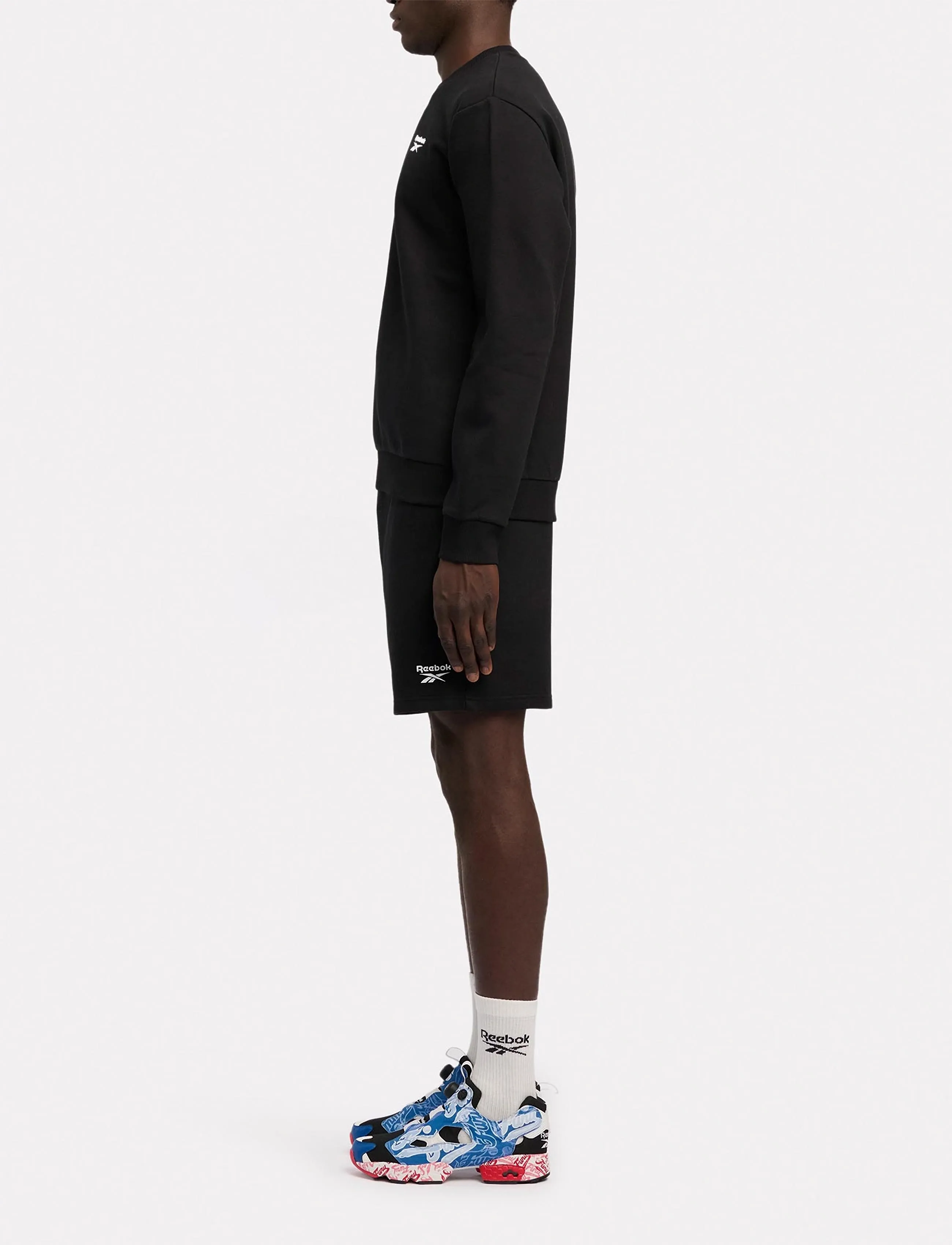 Reebok Classics - ID SMALL LOGO FLEECE CREWNECK SWEAT - black - 3