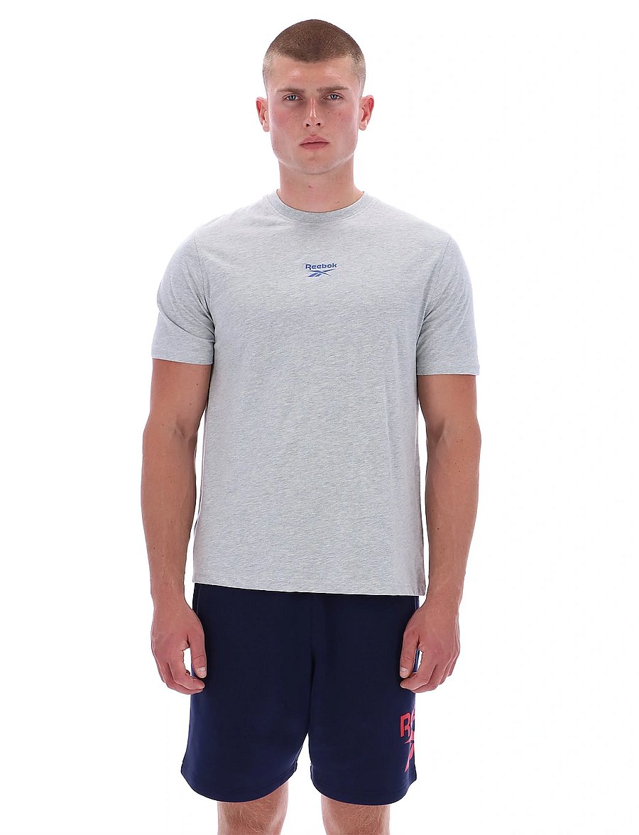 Reebok Classics - ID 2-COLOR LOGO BACK GRAPHIC T-SHIR - oberteile & t-shirts - light grey marl - 0