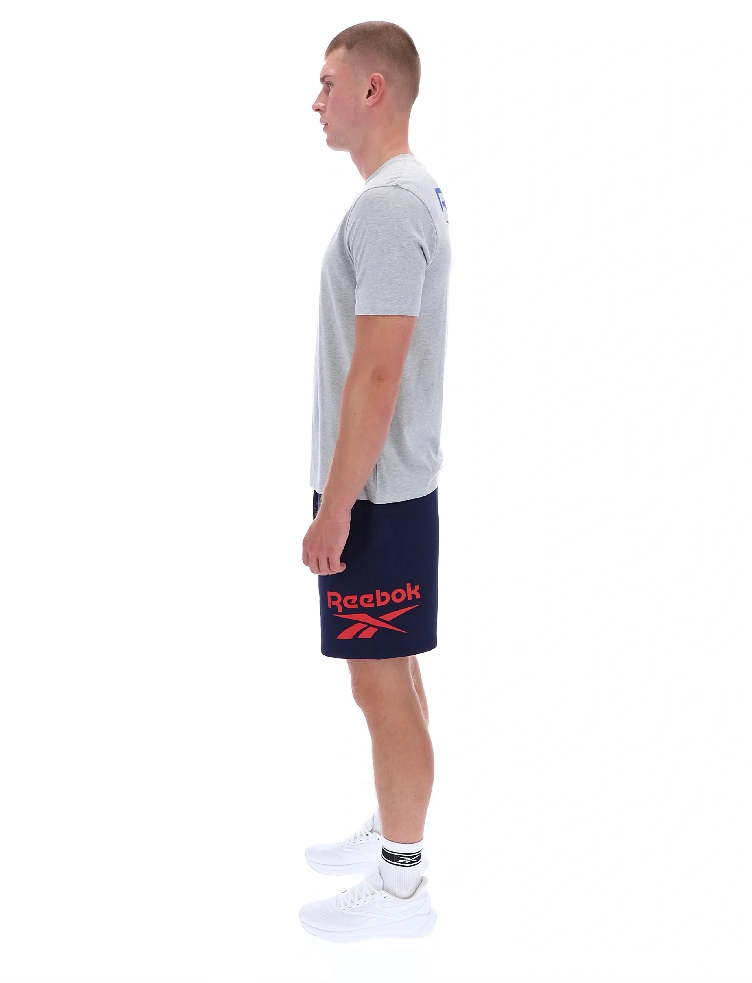 Reebok Classics - ID 2-COLOR LOGO BACK GRAPHIC T-SHIR - topper & t-skjorter - light grey marl - 3