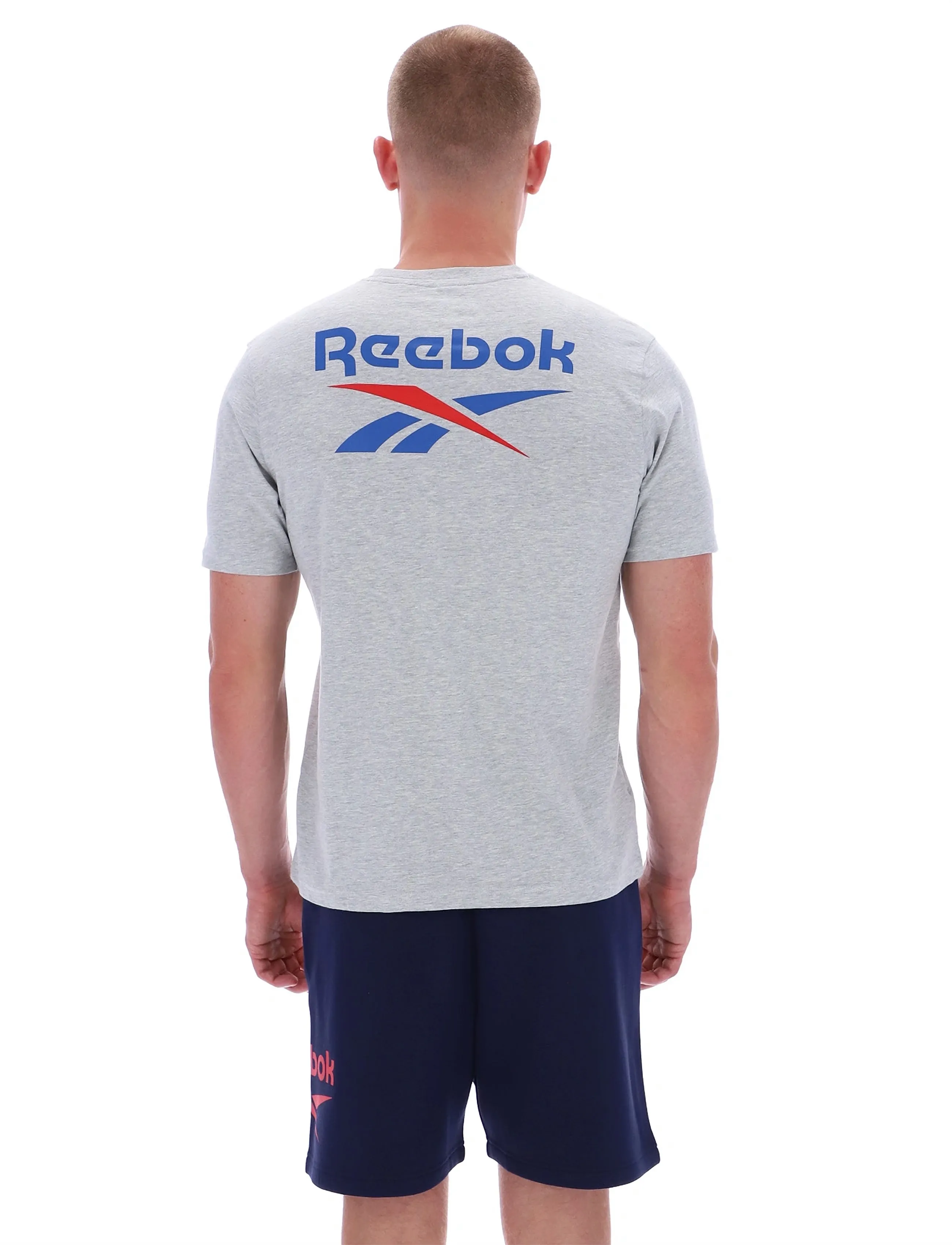 Reebok Classics - ID 2-COLOR LOGO BACK GRAPHIC T-SHIR - topper & t-skjorter - light grey marl - 4