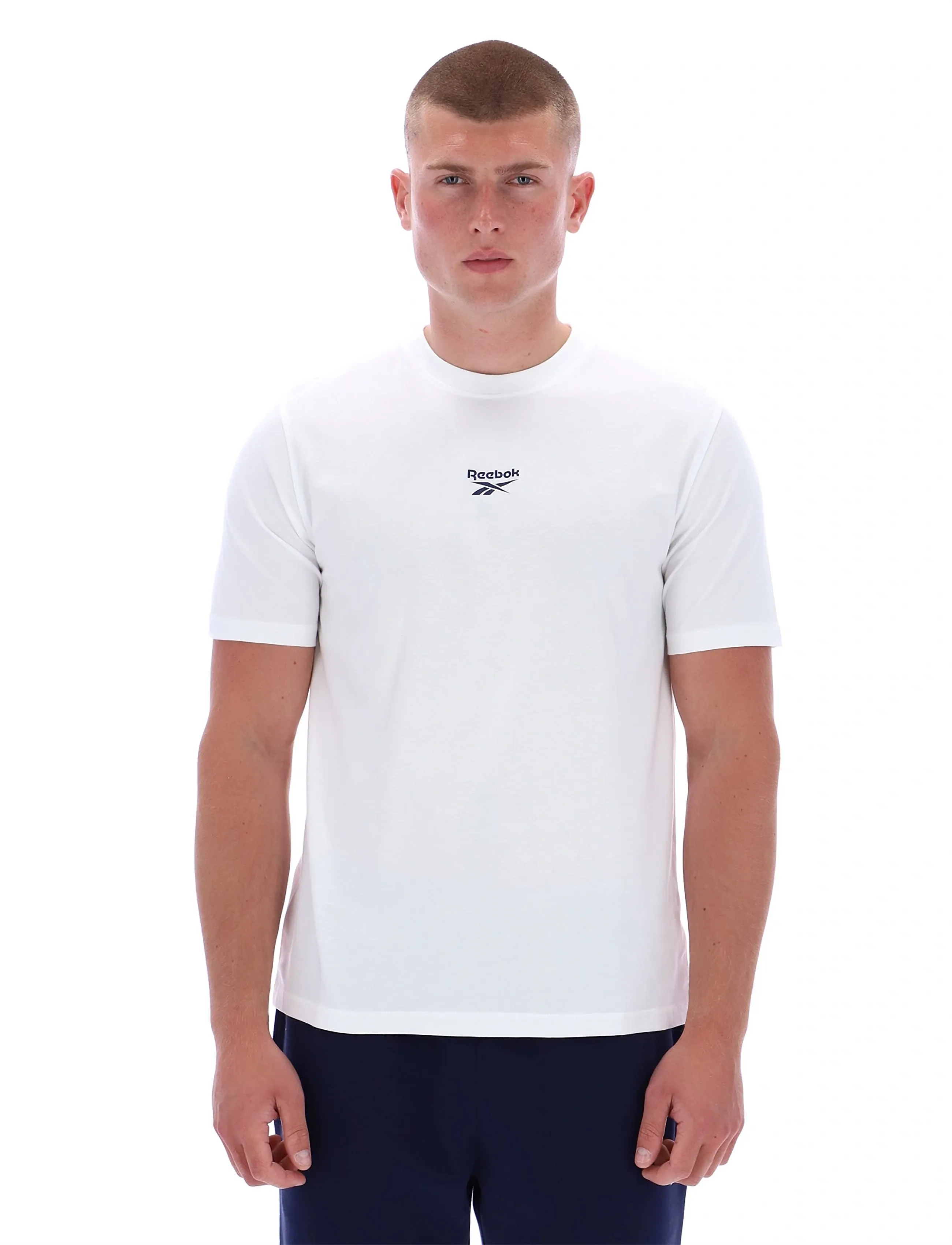 Reebok Classics ID 2-COLOR LOGO BACK GRAPHIC T-SHIR - T-shirts - WHITE / white