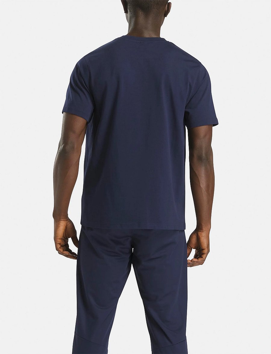 Reebok Classics - CODY SMALL LOGO CREW NECK SS TEE - tops & t-shirts - vector navy - 4