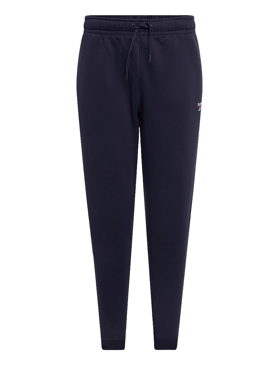 Reebok Classics - ID 2-COLOUR LOGO FLEECE CUFFED JOG PANT - pants - vector navy - 0