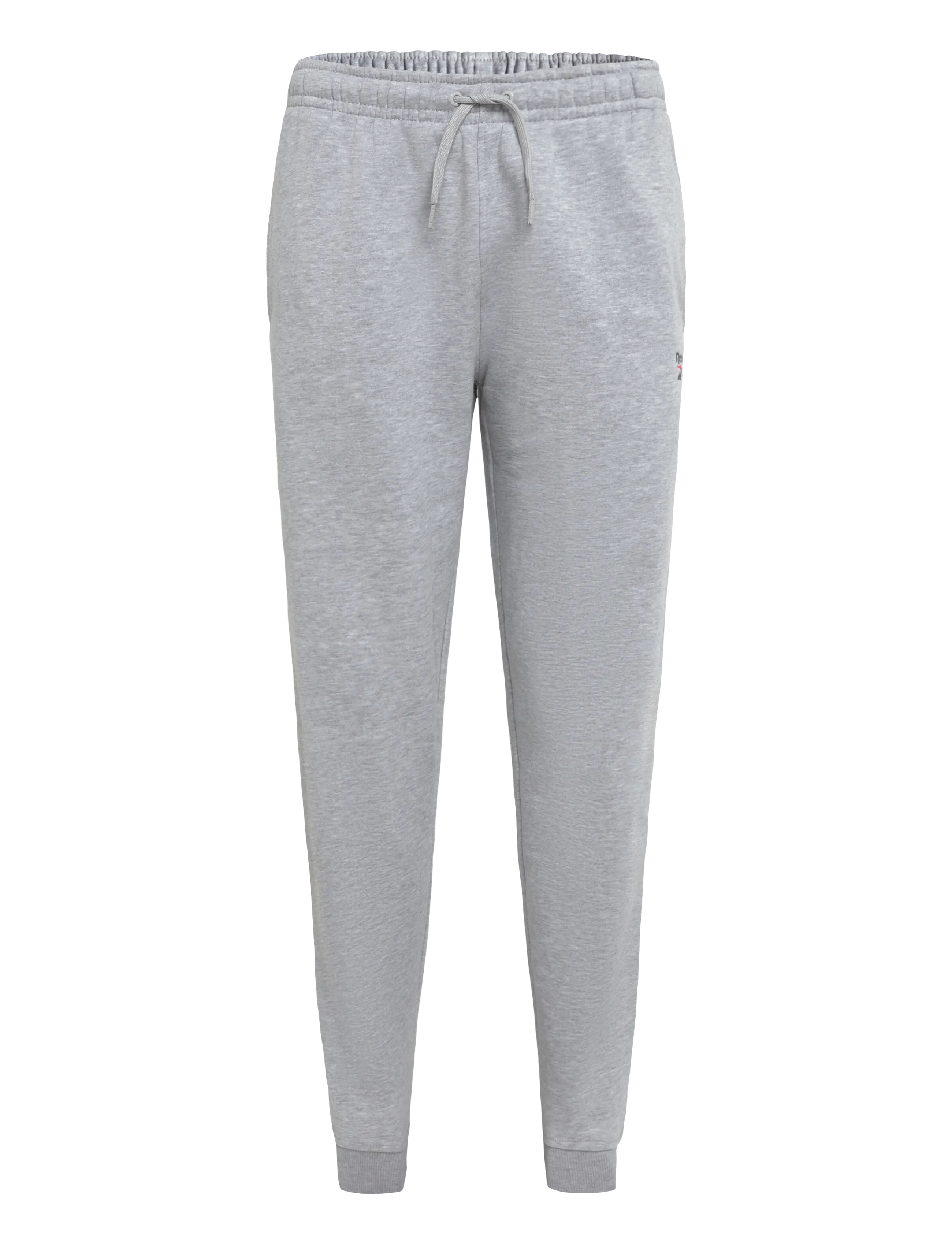 Reebok Classics ID 2-COLOUR LOGO FLEECE CUFFED JOG PANT - Bottoms - LIGHT GREY MARL / grey