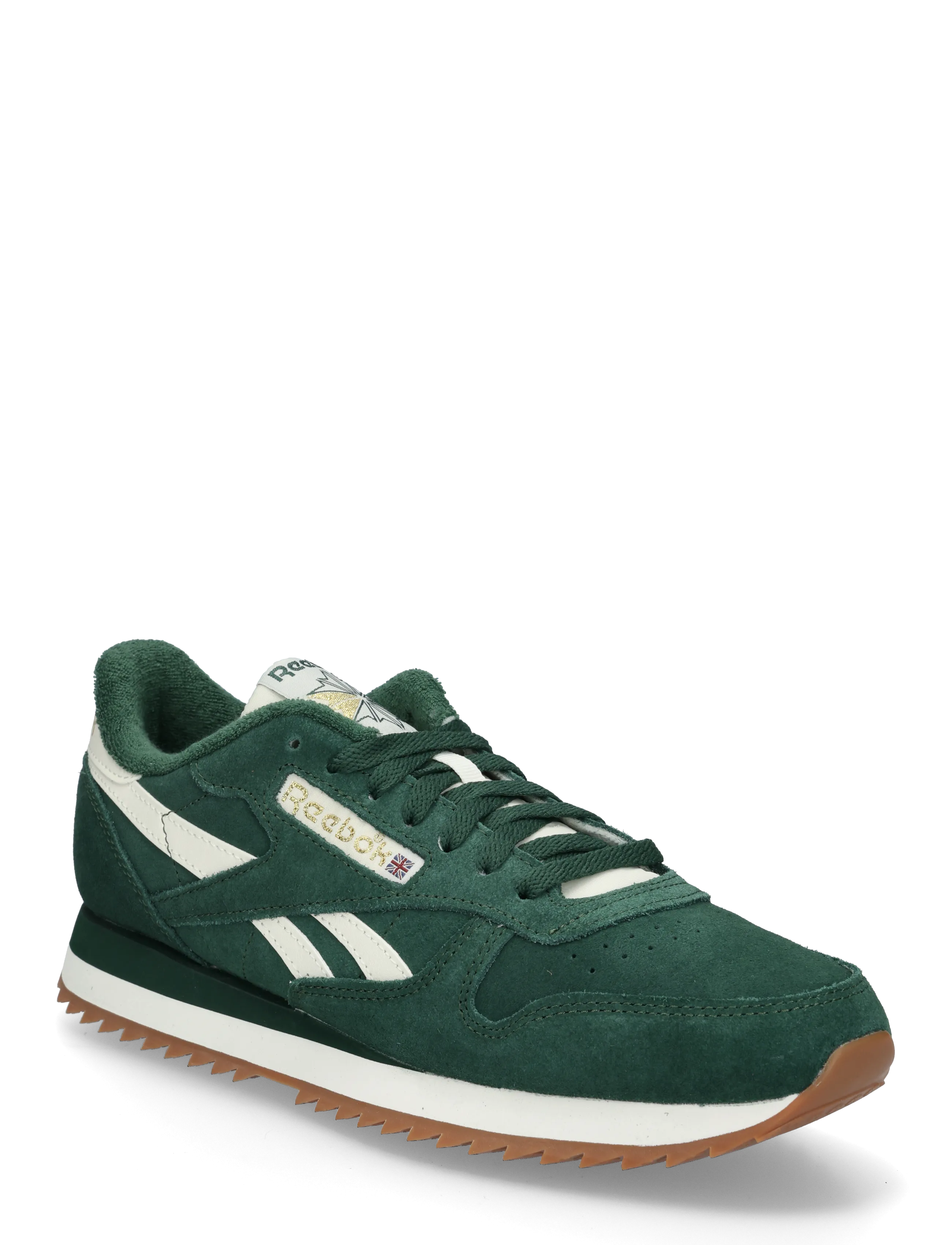 Reebok Classics CLASSIC LEATHER RIPPLE - Shoes - HERITAGEGREEN/CHALK/ / green