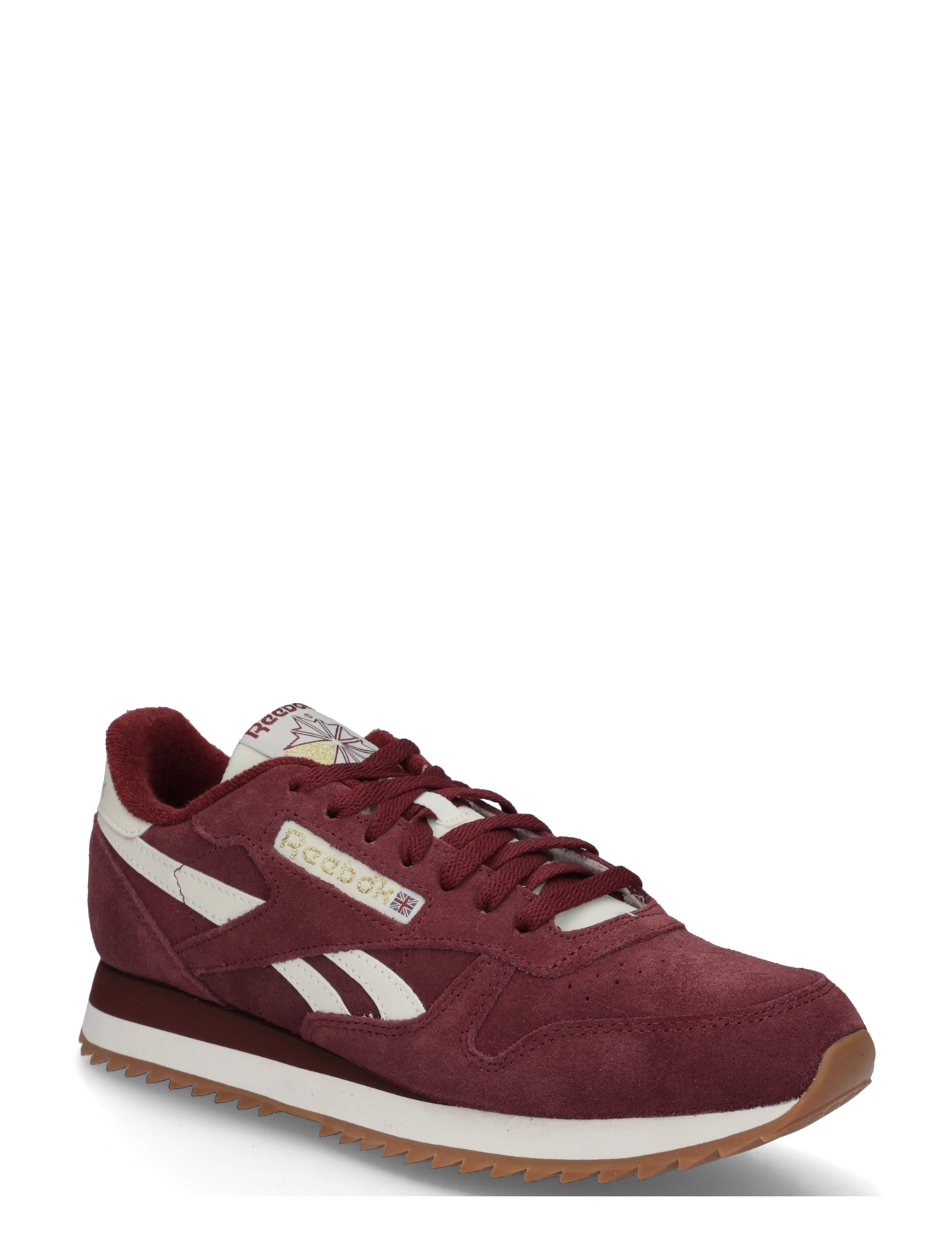 Reebok Classics CLASSIC LEATHER RIPPLE - Vis alt - REDVELVET/CHALK/GUM / burgundy