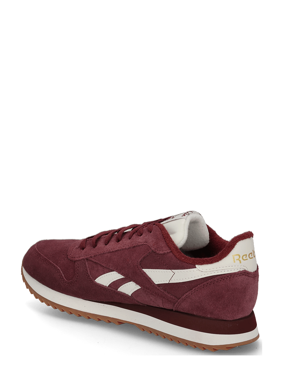 Reebok Classics - CLASSIC LEATHER RIPPLE - lave sneakers - redvelvet/chalk/gum - 1