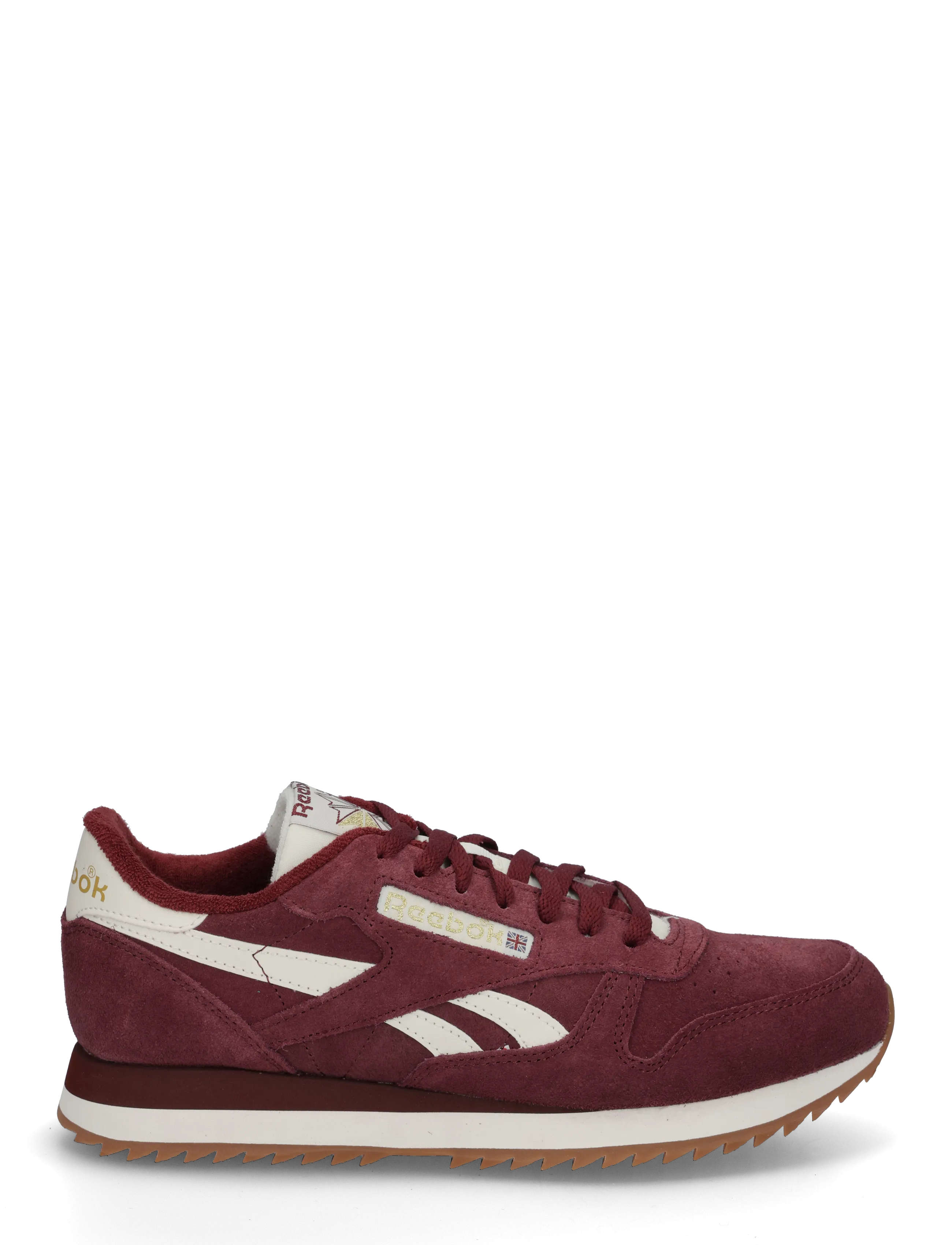Reebok Classics - CLASSIC LEATHER RIPPLE - høstkupp - redvelvet/chalk/gum - 2