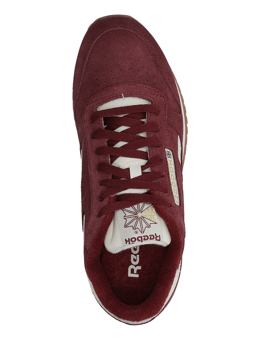 Reebok Classics - CLASSIC LEATHER RIPPLE - lave sneakers - redvelvet/chalk/gum - 3