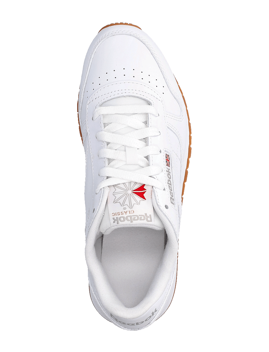 Reebok Classics - CLASSIC LEATHER - niedriger schnitt - ftwwht/pugry3/rbkg02 - 3