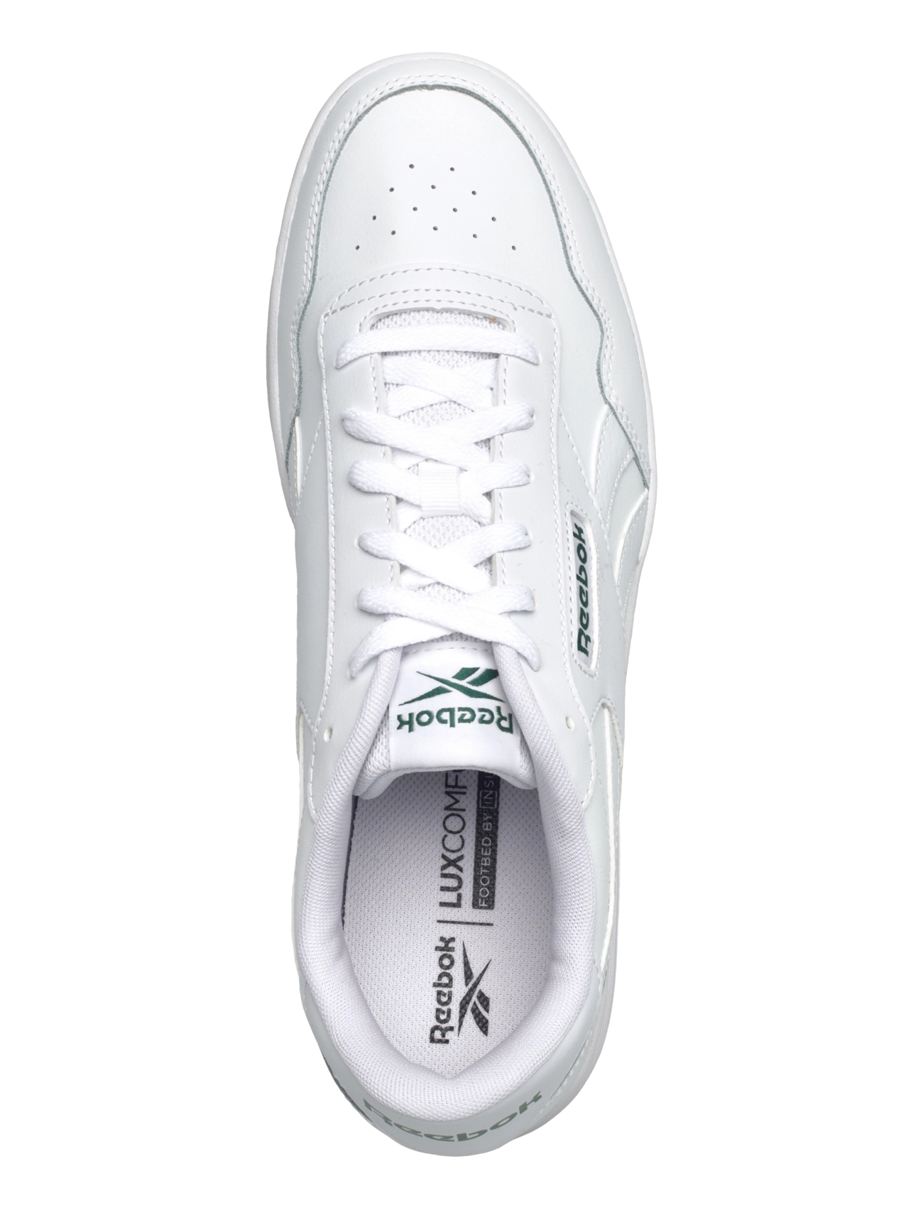 Reebok Classics - REEBOK COURT ADVANCE - niedrige sneakers - ftwwht/ftwwht/clogrn - 3