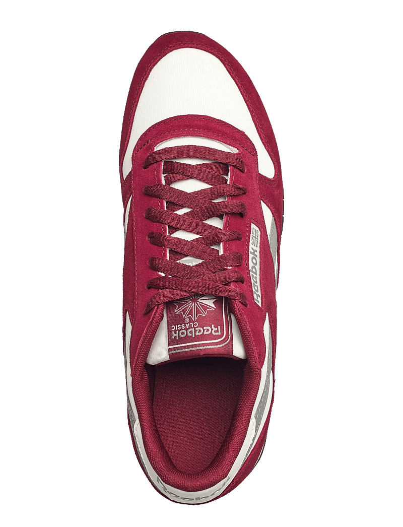 Reebok Classics - CLASSIC LEATHER - låga sneakers - rich maroon/chalk/gr - 3