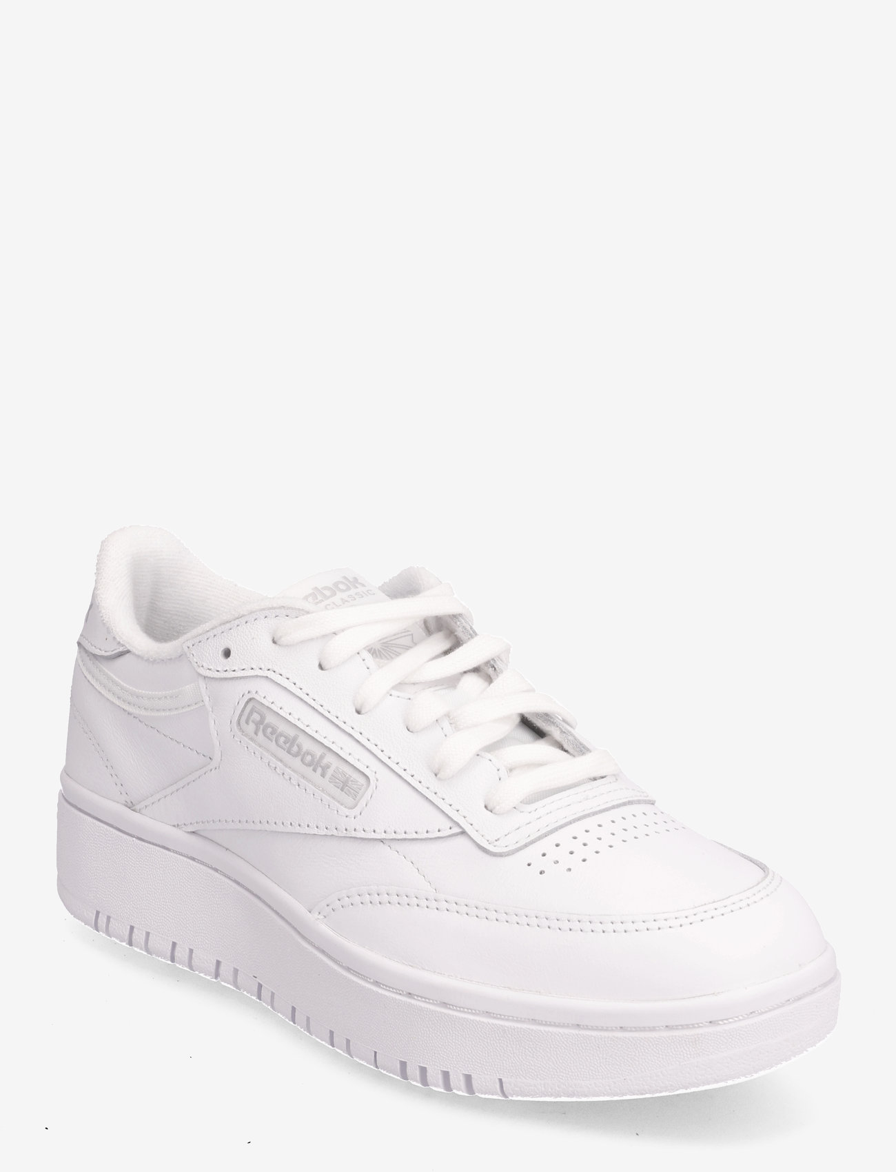 Reebok Classics CLUB C DOUBLE - Sneakers - FTWWHT/FTWWHT/CDGRY2 / white